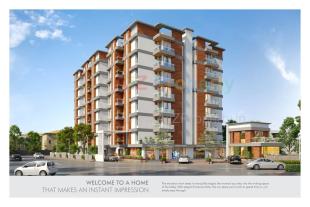 Elevation of real estate project Ekdant Skyline located at Kapurai, Vadodara, Gujarat