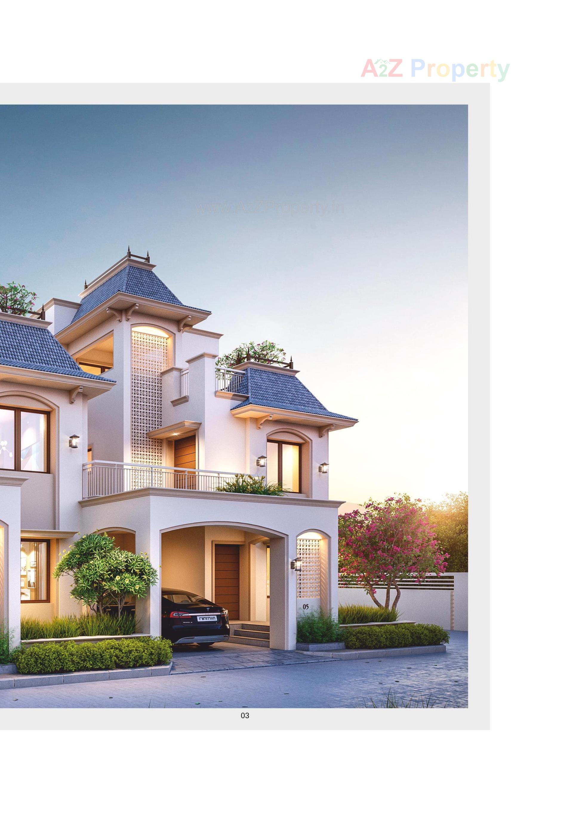 3D Elevation of real estate project Eleanor Calista located at Sama, Vadodara, Gujarat