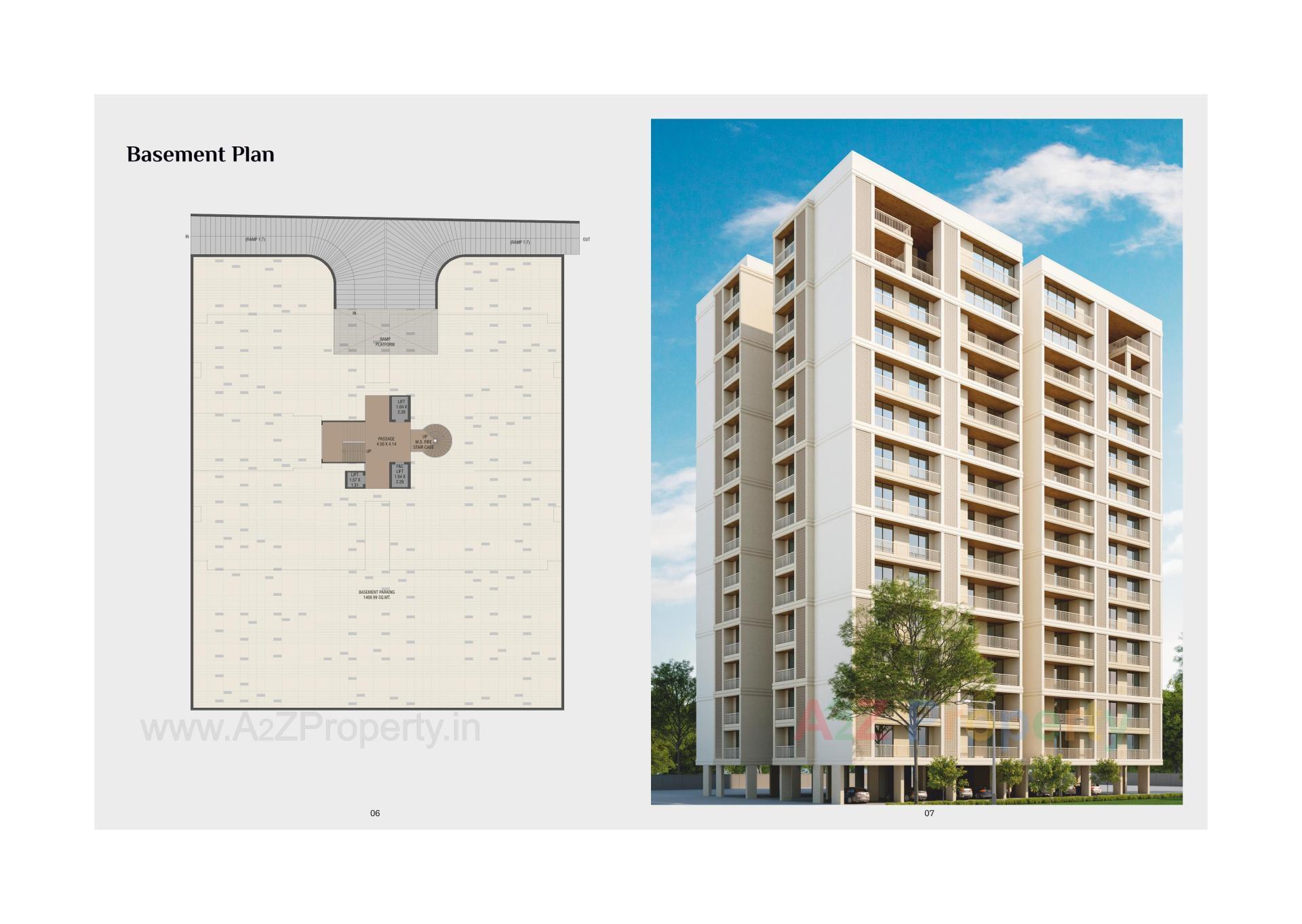 Layout of real estate project Eleanor Calista located at Sama, Vadodara, Gujarat