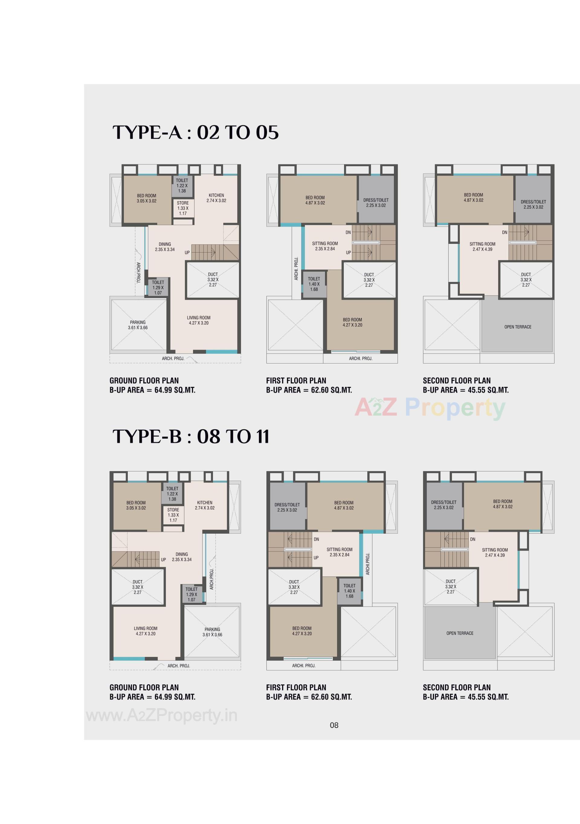 Layout of real estate project Eleanor Calista located at Sama, Vadodara, Gujarat