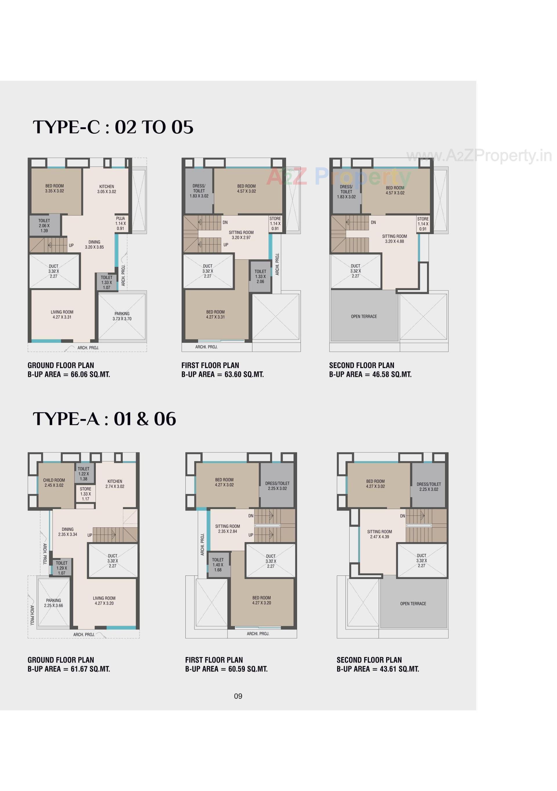 Layout of real estate project Eleanor Calista located at Sama, Vadodara, Gujarat