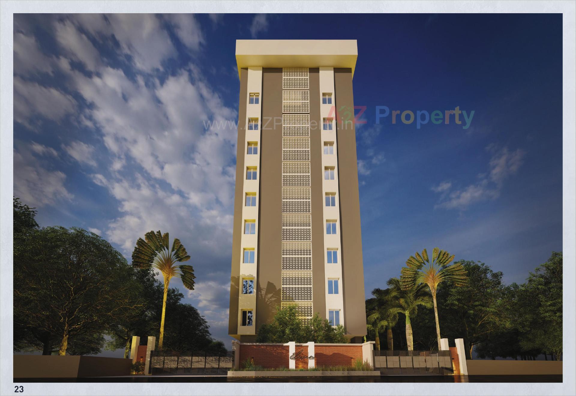 3D Elevation of real estate project Eleven located at Bhayli, Vadodara, Gujarat