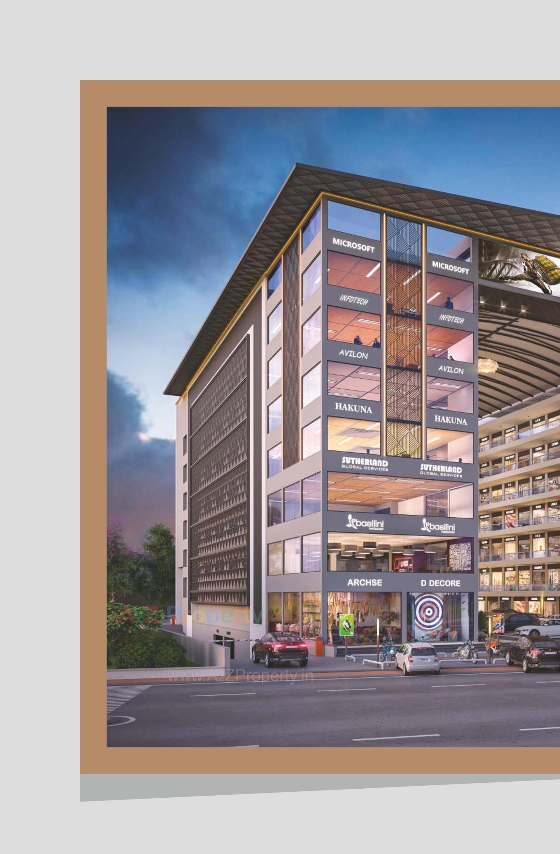 3D Elevation of real estate project Elite Elegance located at Gotri, Vadodara, Gujarat