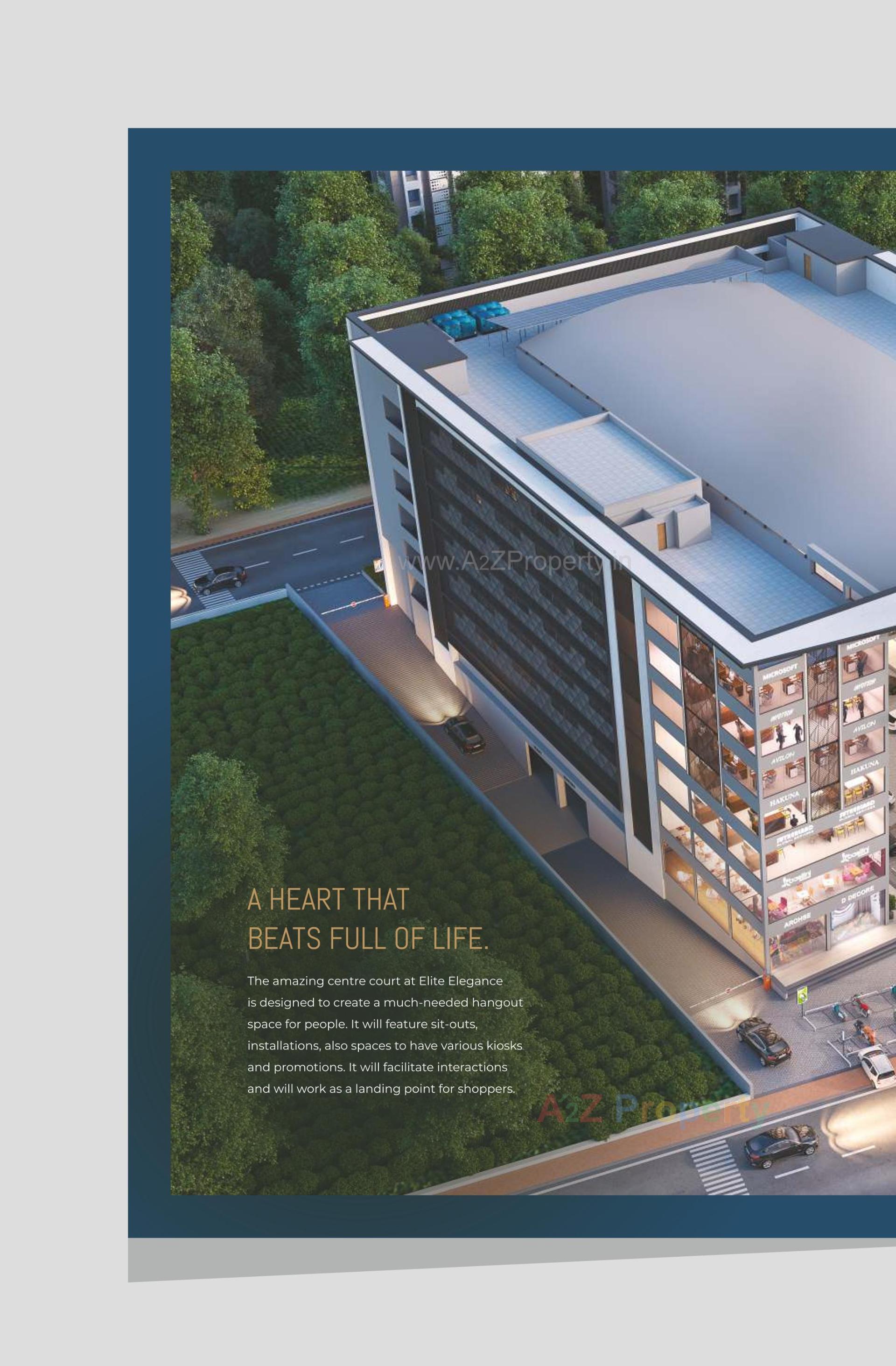 3D Elevation of real estate project Elite Elegance located at Gotri, Vadodara, Gujarat