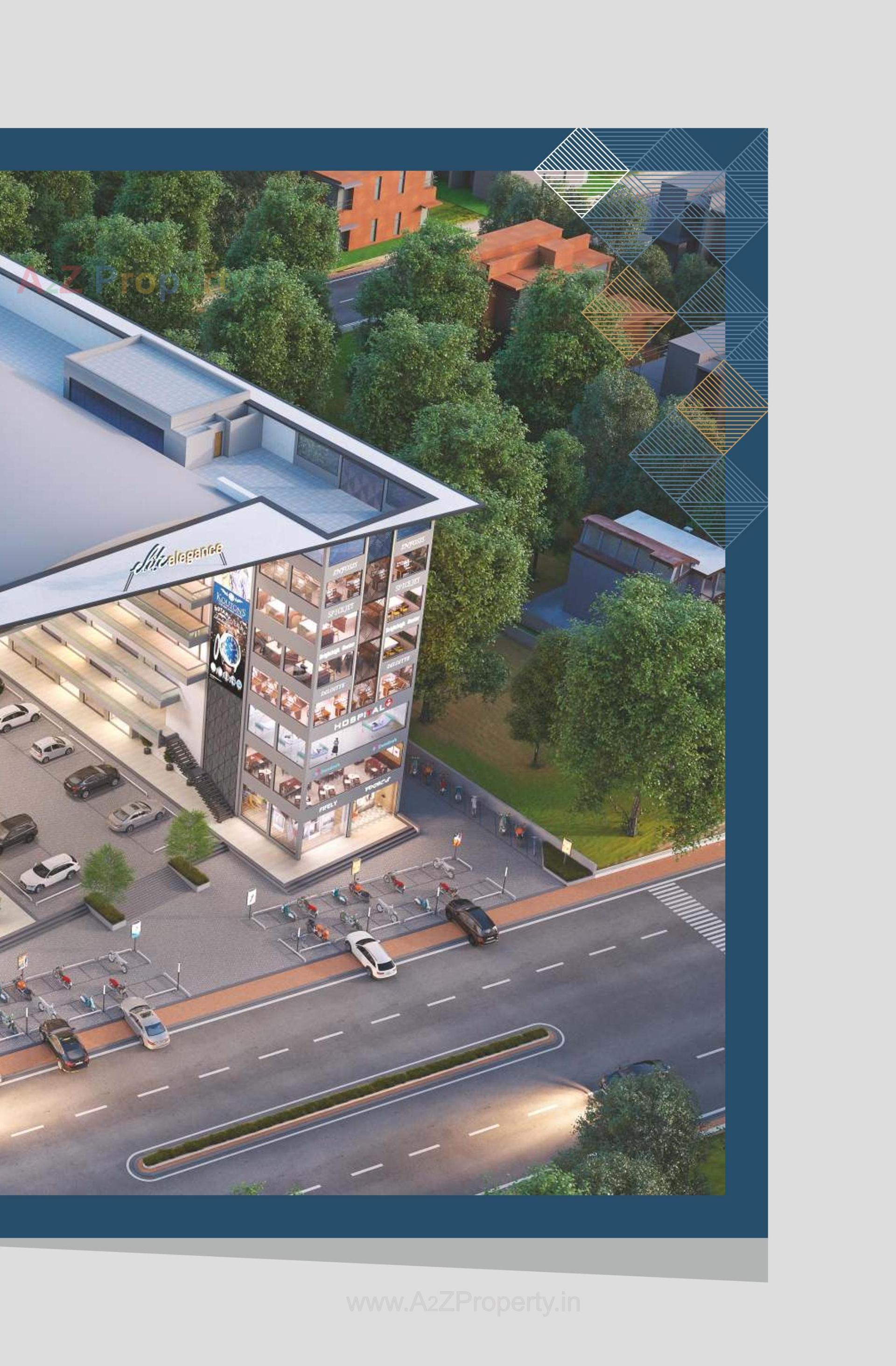 3D Elevation of real estate project Elite Elegance located at Gotri, Vadodara, Gujarat