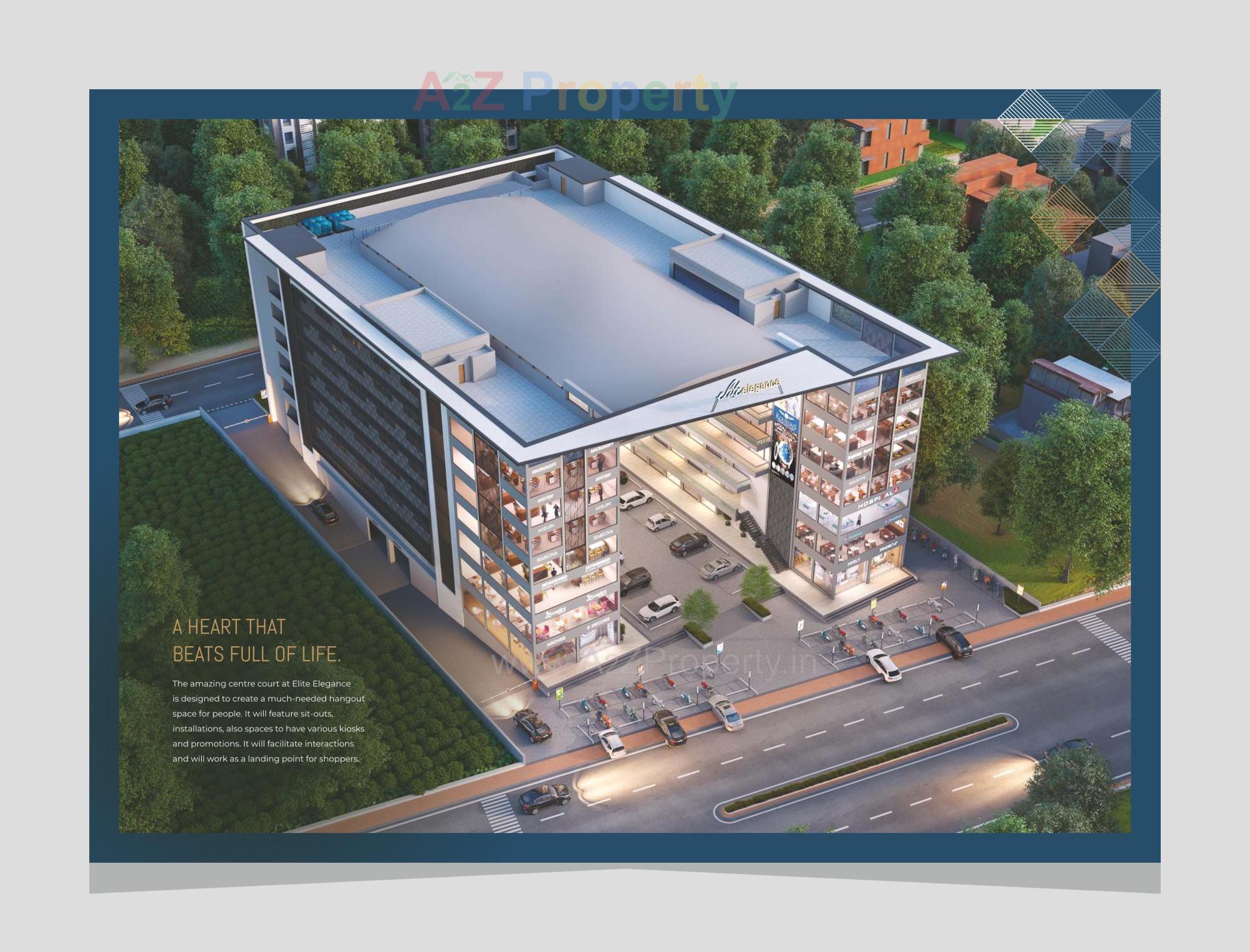 3D Elevation of real estate project Elite Elegance located at Gotri, Vadodara, Gujarat