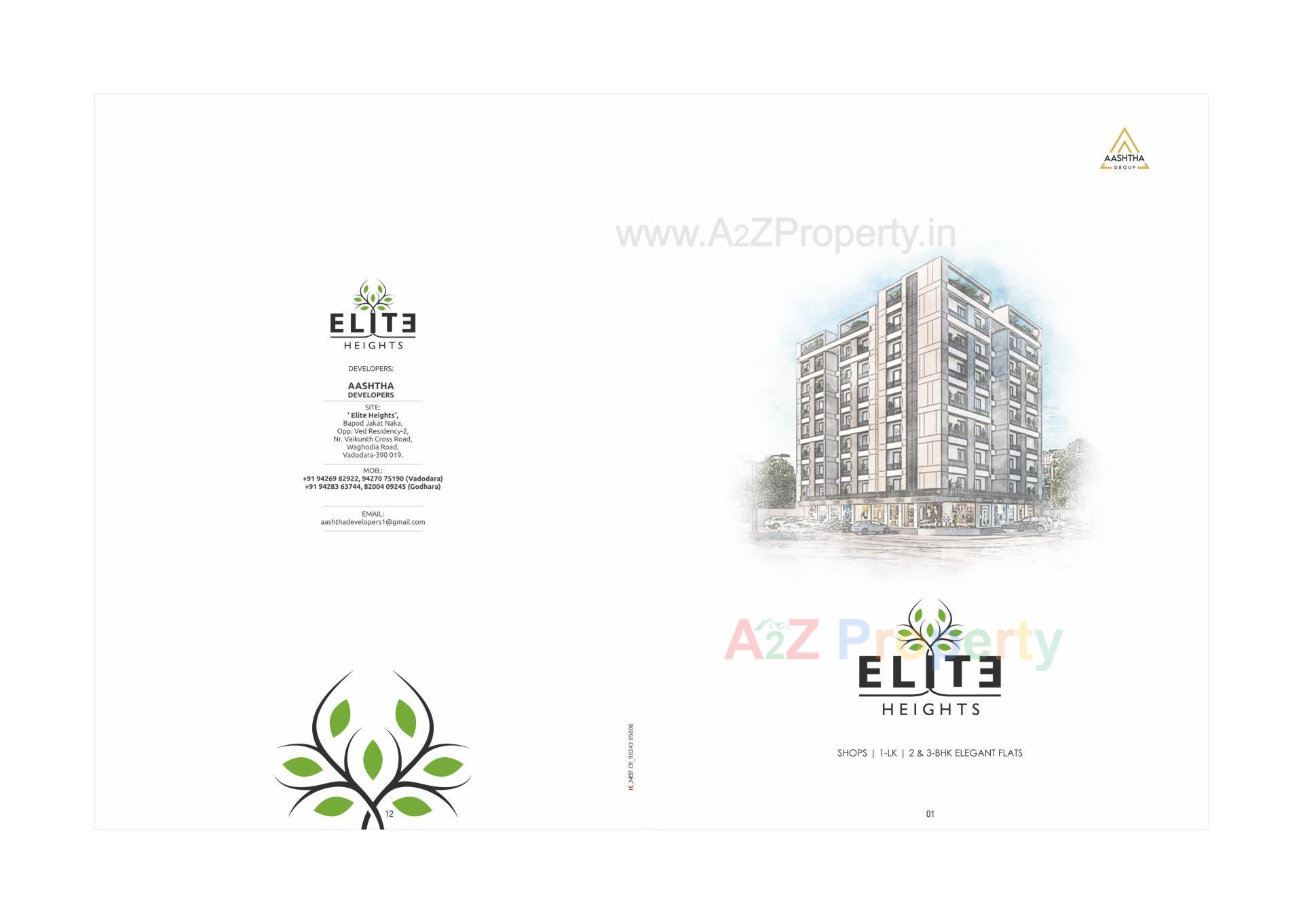  of real estate project Elite Heights located at Bopod, Vadodara, Gujarat