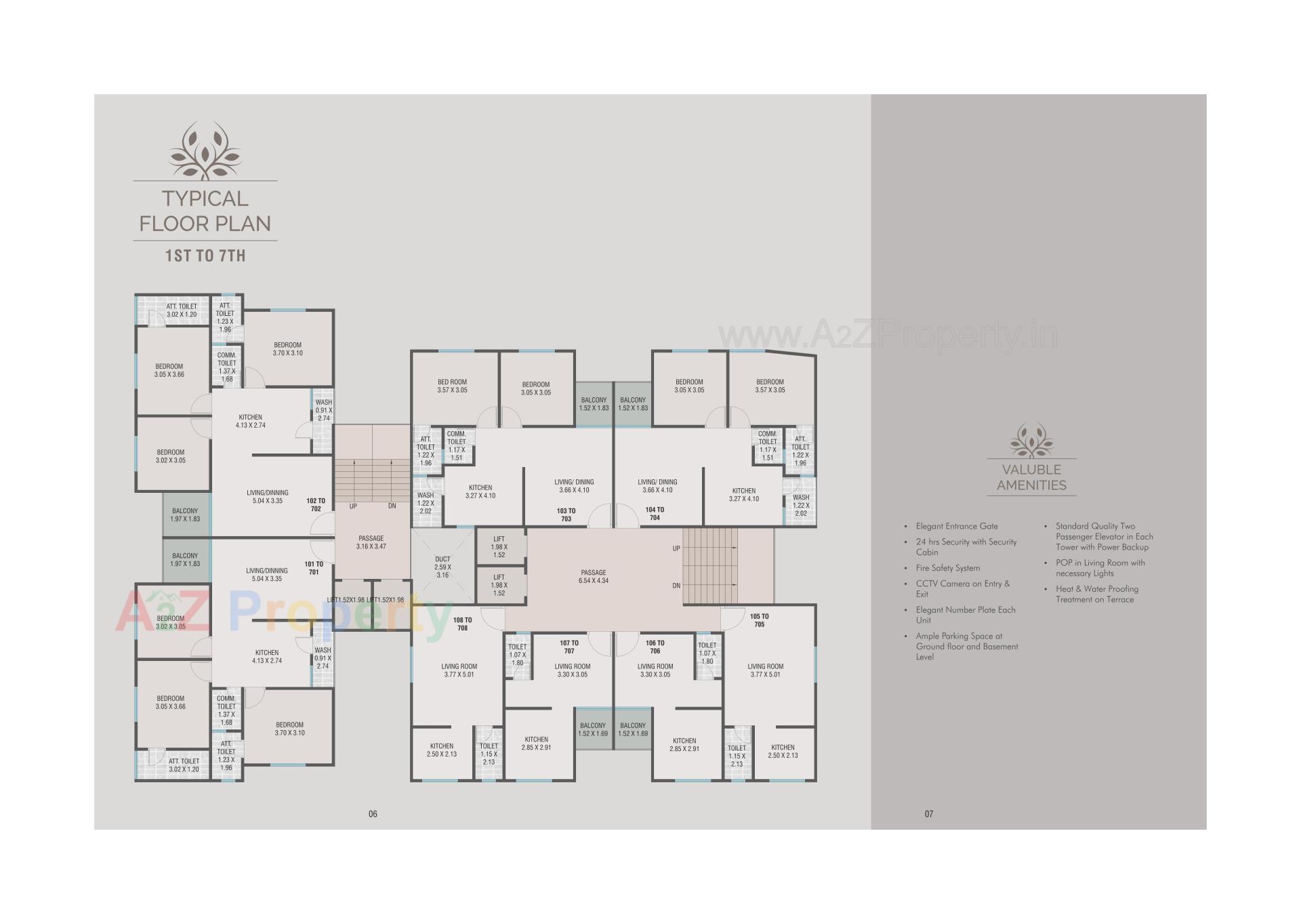 Layout of real estate project Elite Heights located at Bopod, Vadodara, Gujarat