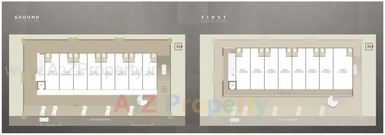 Layout of real estate project Elite Square located at Tandalaja, Vadodara, Gujarat