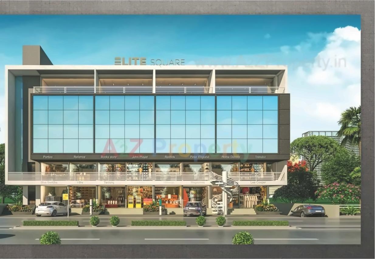 3D Elevation of real estate project Elite Square located at Tandalaja, Vadodara, Gujarat