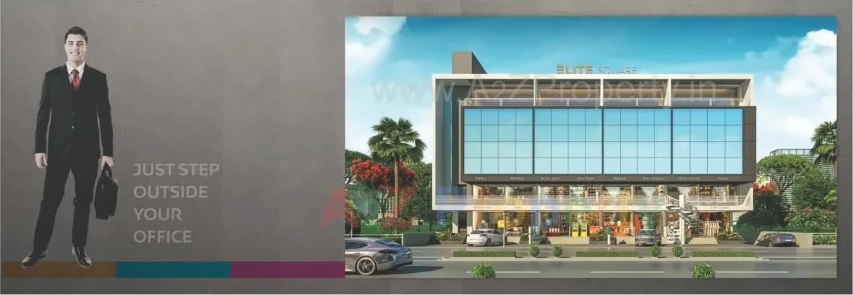 3D Elevation of real estate project Elite Square located at Tandalaja, Vadodara, Gujarat