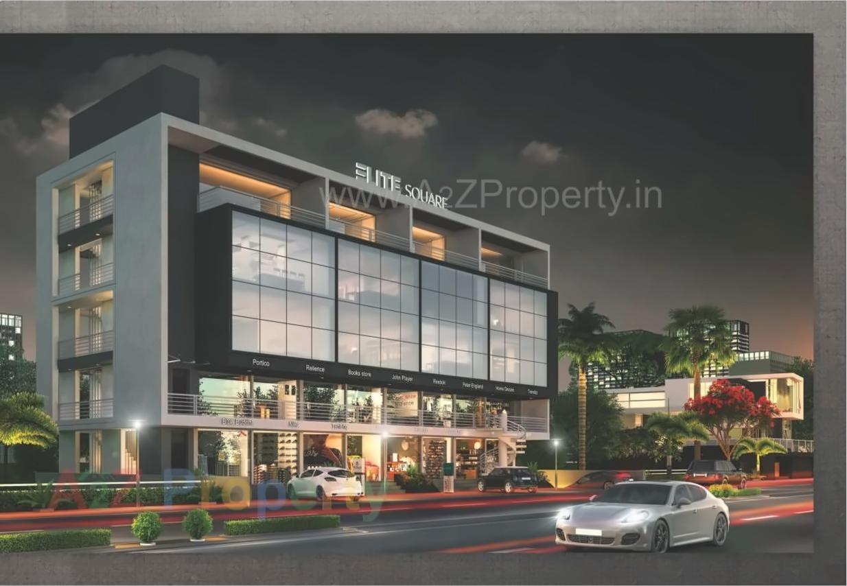 3D Elevation of real estate project Elite Square located at Tandalaja, Vadodara, Gujarat