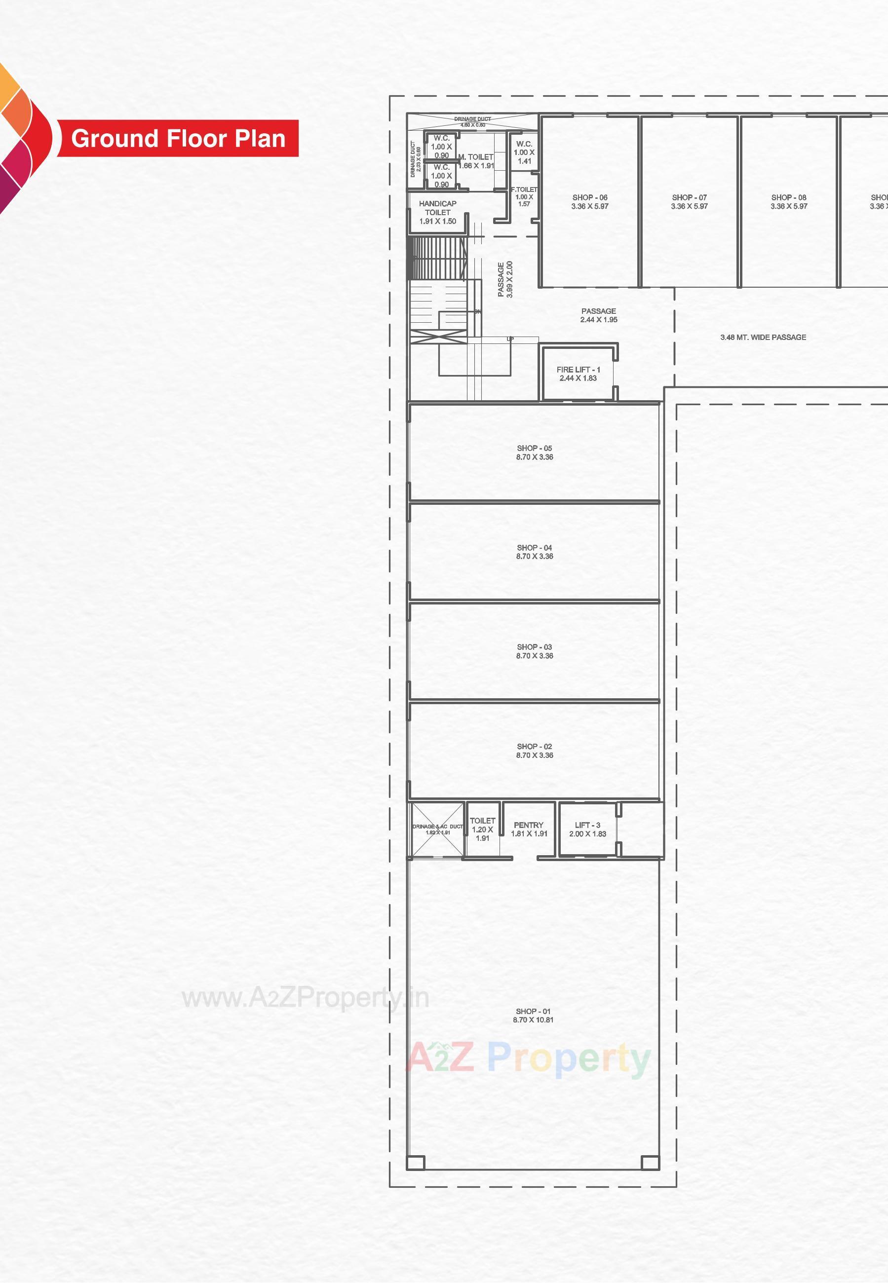 Layout of real estate project Embe Opulence located at Manjalpur, Vadodara, Gujarat
