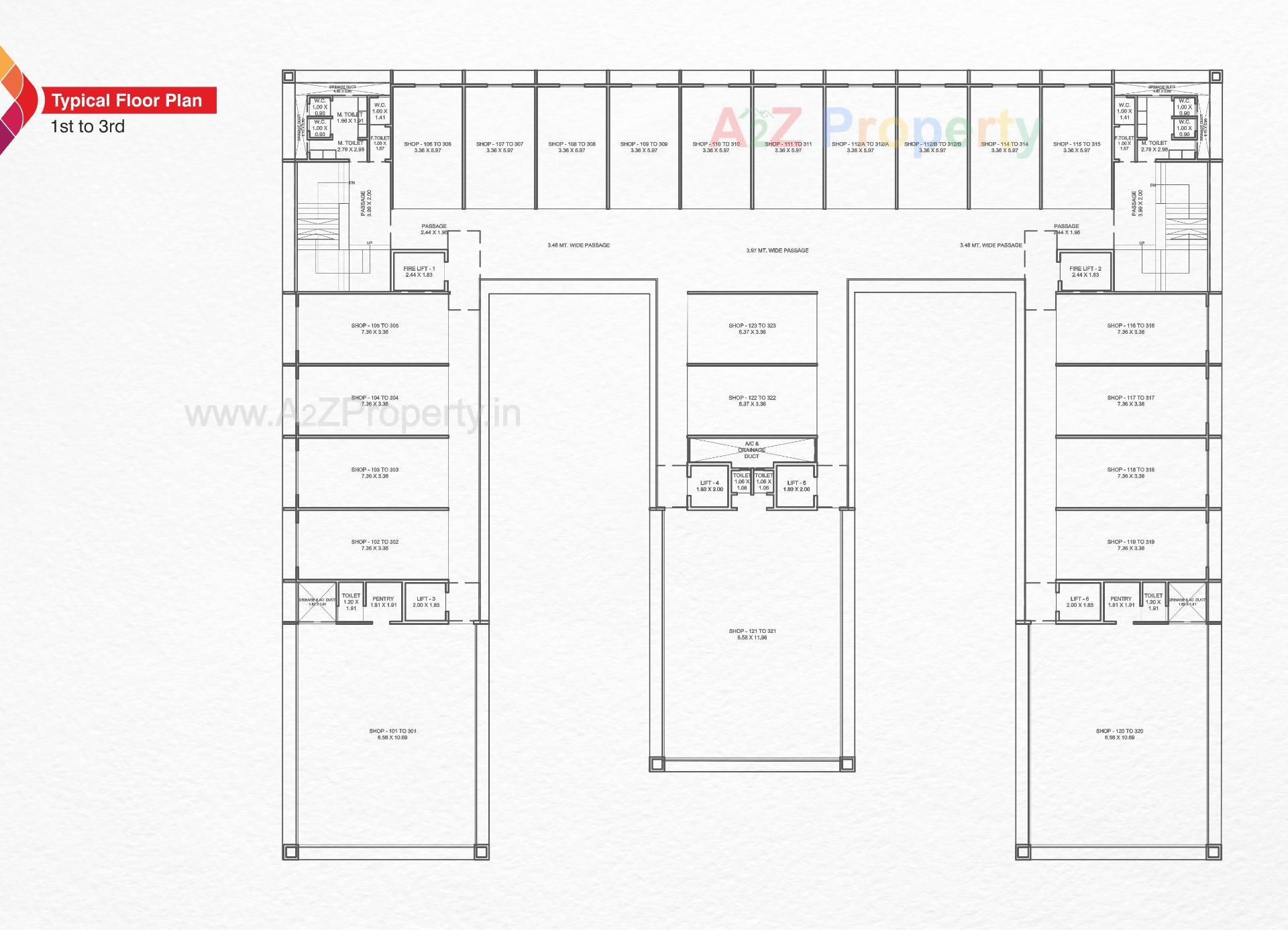 Layout of real estate project Embe Opulence located at Manjalpur, Vadodara, Gujarat