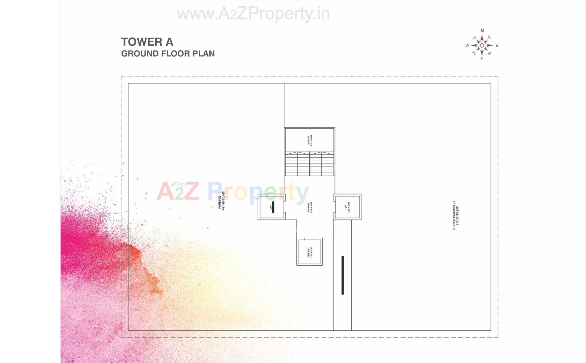 Layout of real estate project Embe Opulence located at Manjalpur, Vadodara, Gujarat