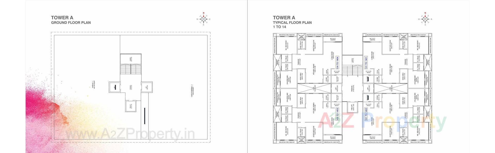 Layout of real estate project Embe Opulence located at Manjalpur, Vadodara, Gujarat