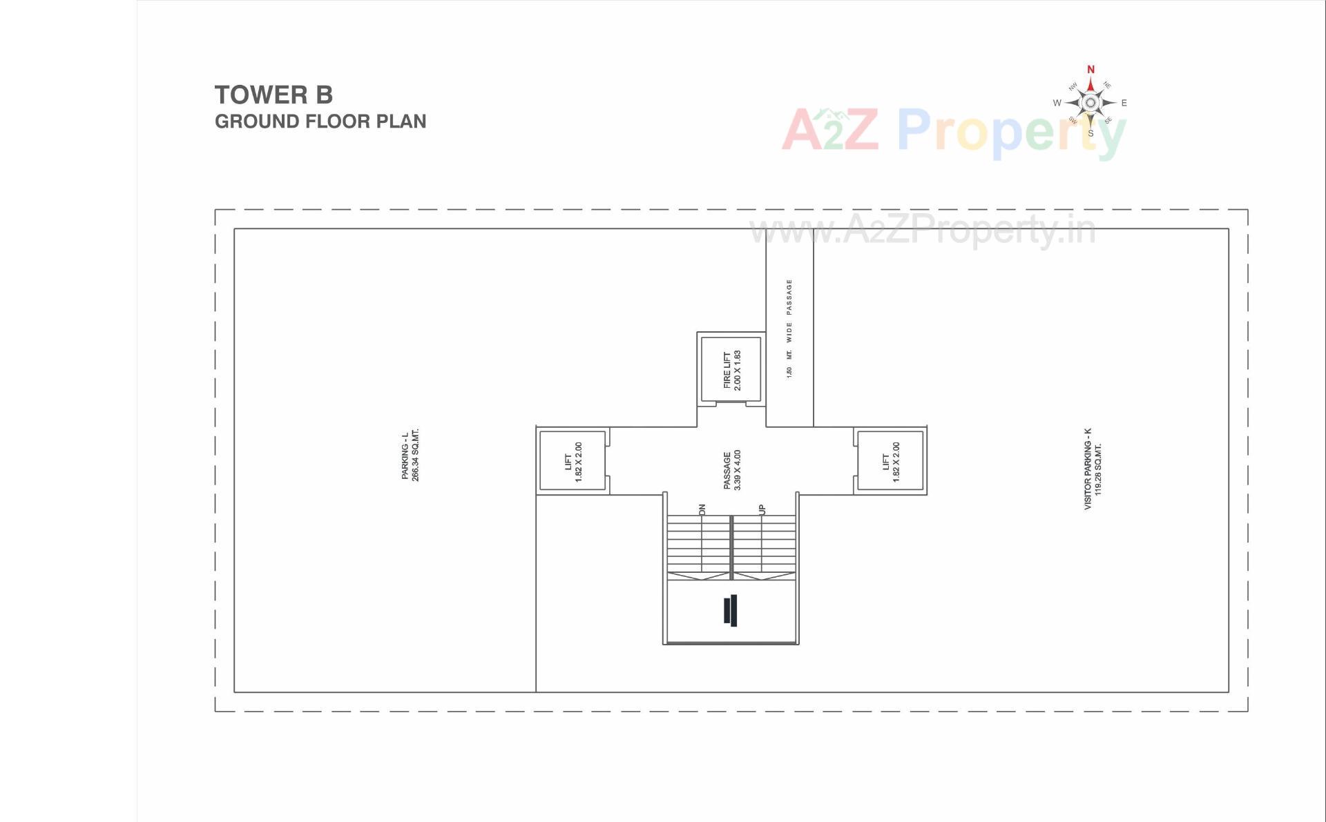 Layout of real estate project Embe Opulence located at Manjalpur, Vadodara, Gujarat