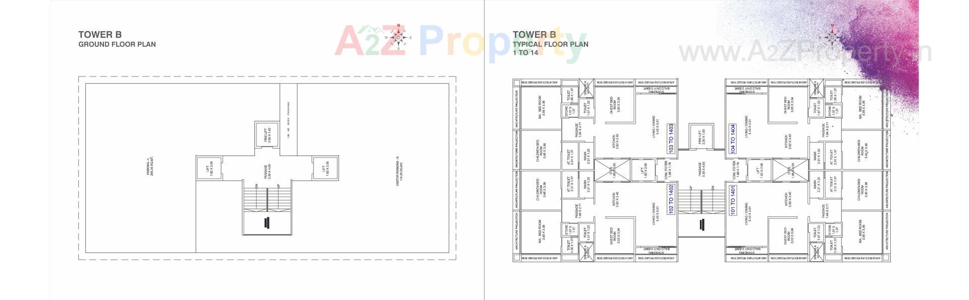 Layout of real estate project Embe Opulence located at Manjalpur, Vadodara, Gujarat