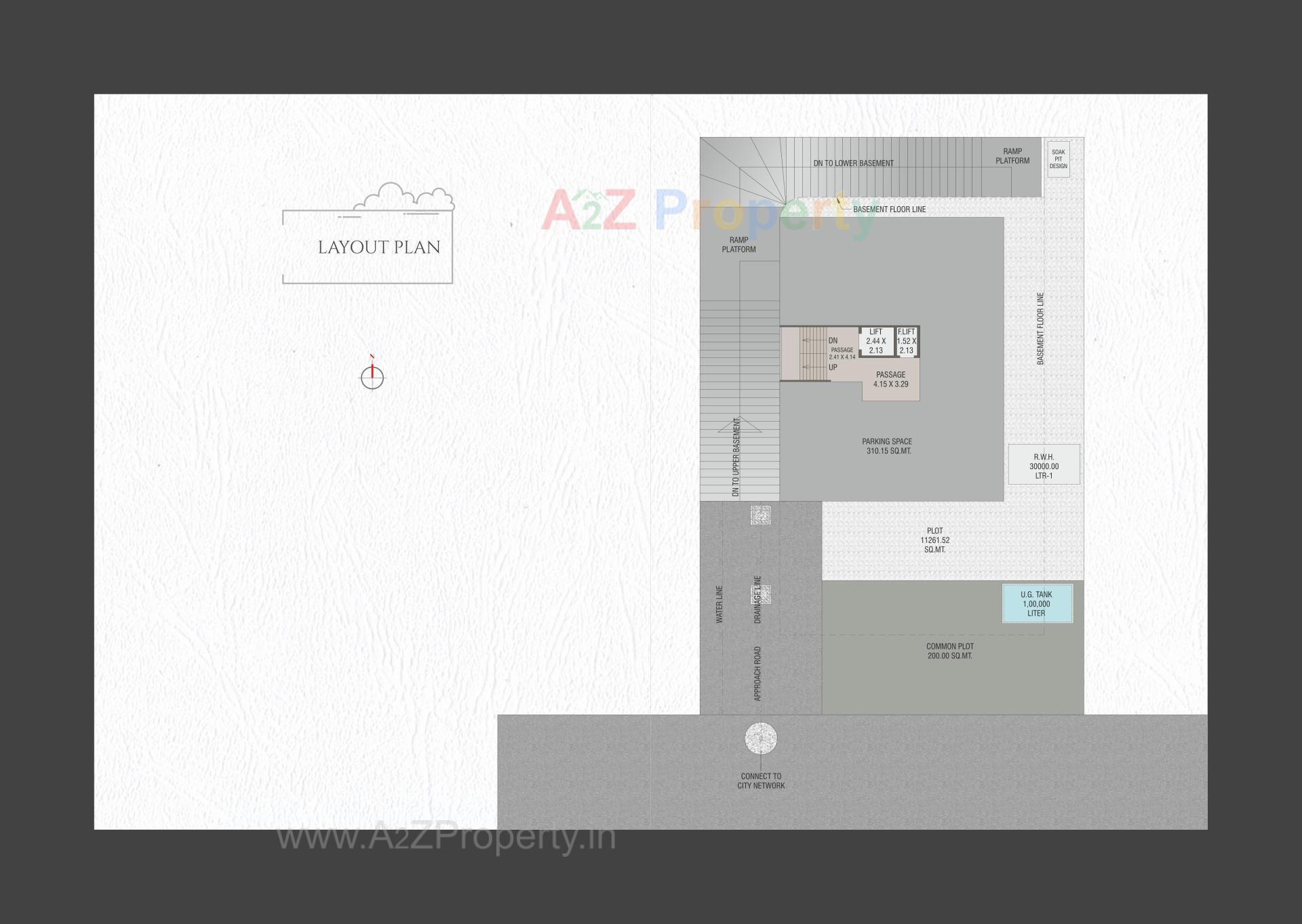 Layout of real estate project Emerald Sky View located at Neral, Vadodara, Gujarat
