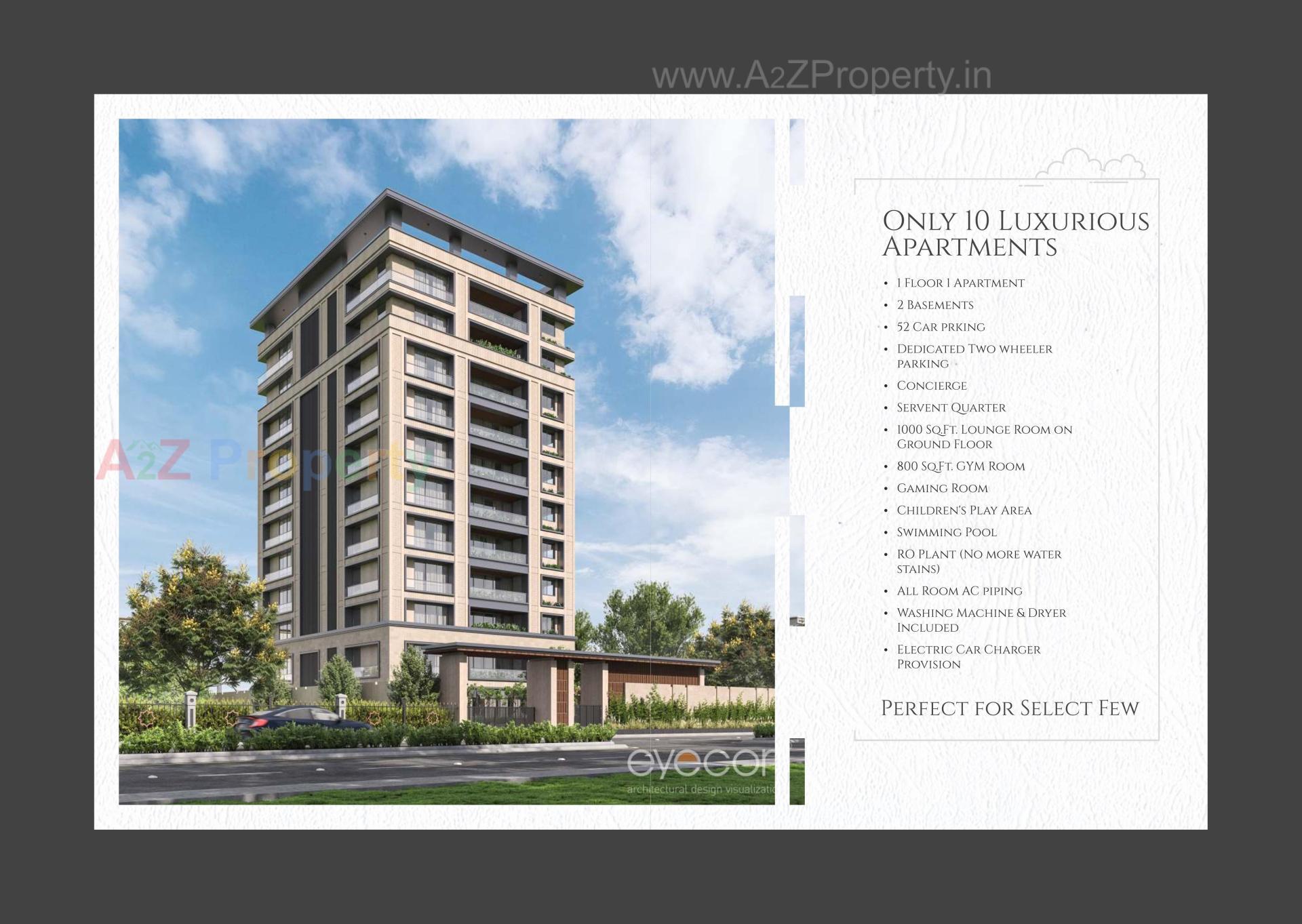 3D Elevation of real estate project Emerald Sky View located at Neral, Vadodara, Gujarat