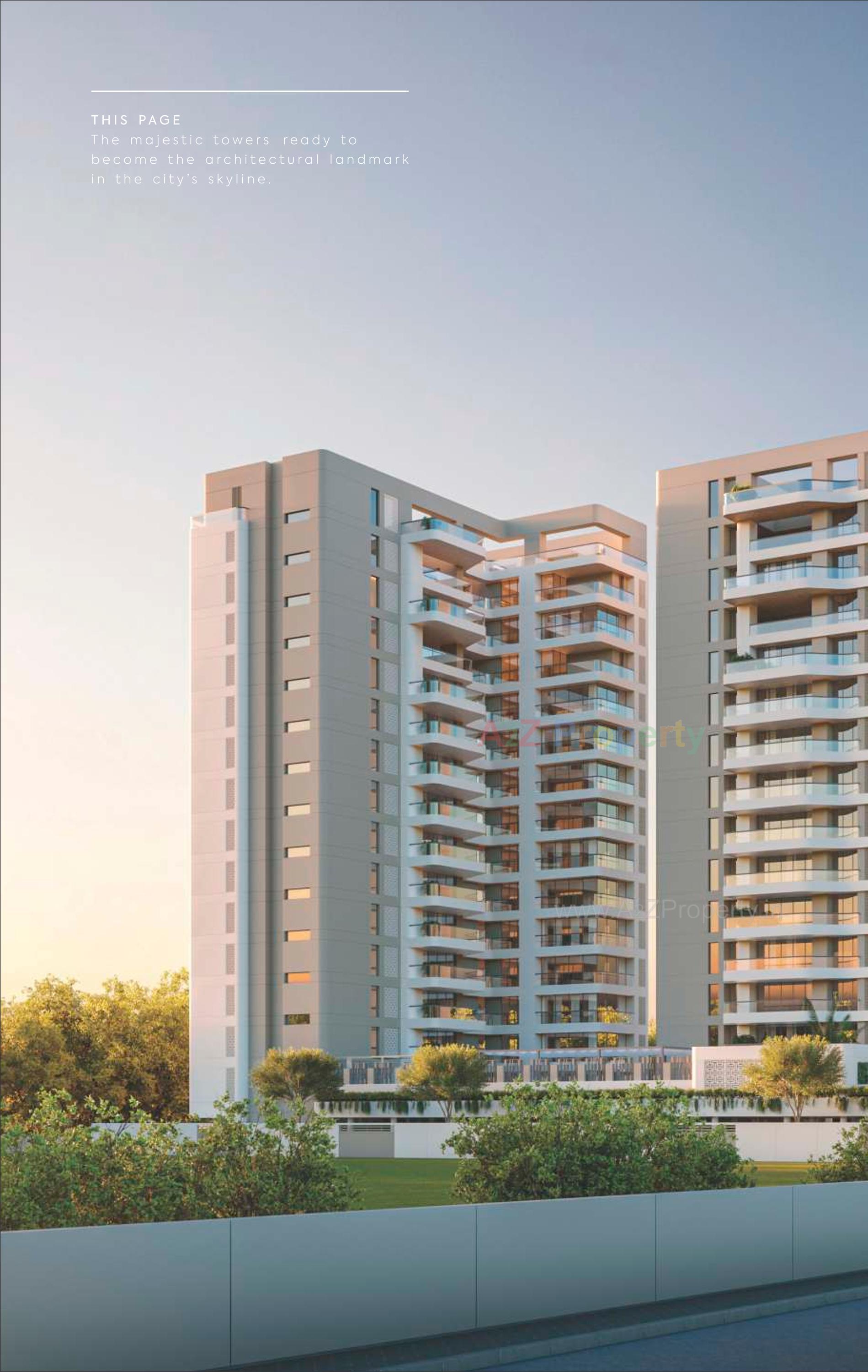 3D Elevation of real estate project Eminence located at Gotri, Vadodara, Gujarat