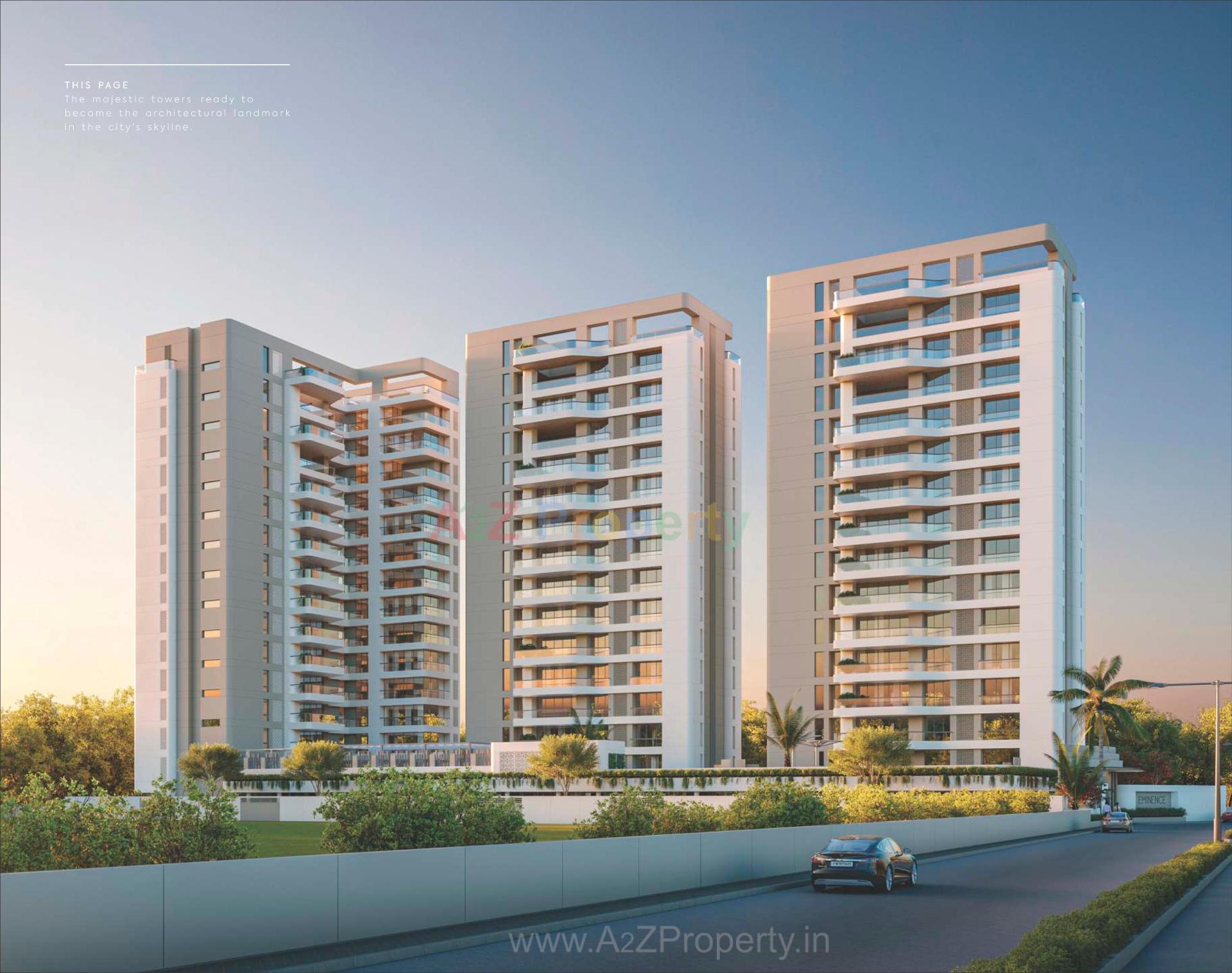 3D Elevation of real estate project Eminence located at Gotri, Vadodara, Gujarat