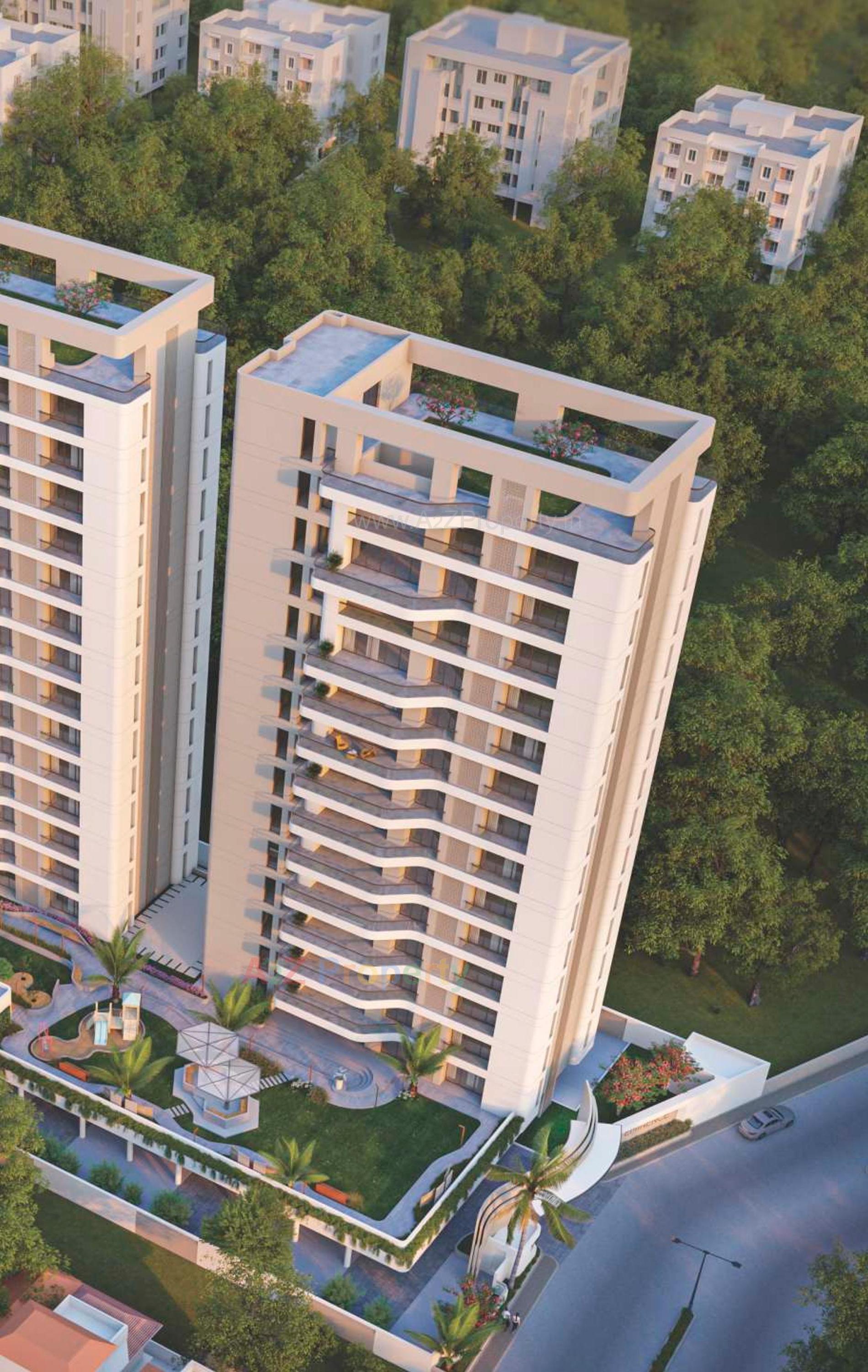 3D Elevation of real estate project Eminence located at Gotri, Vadodara, Gujarat