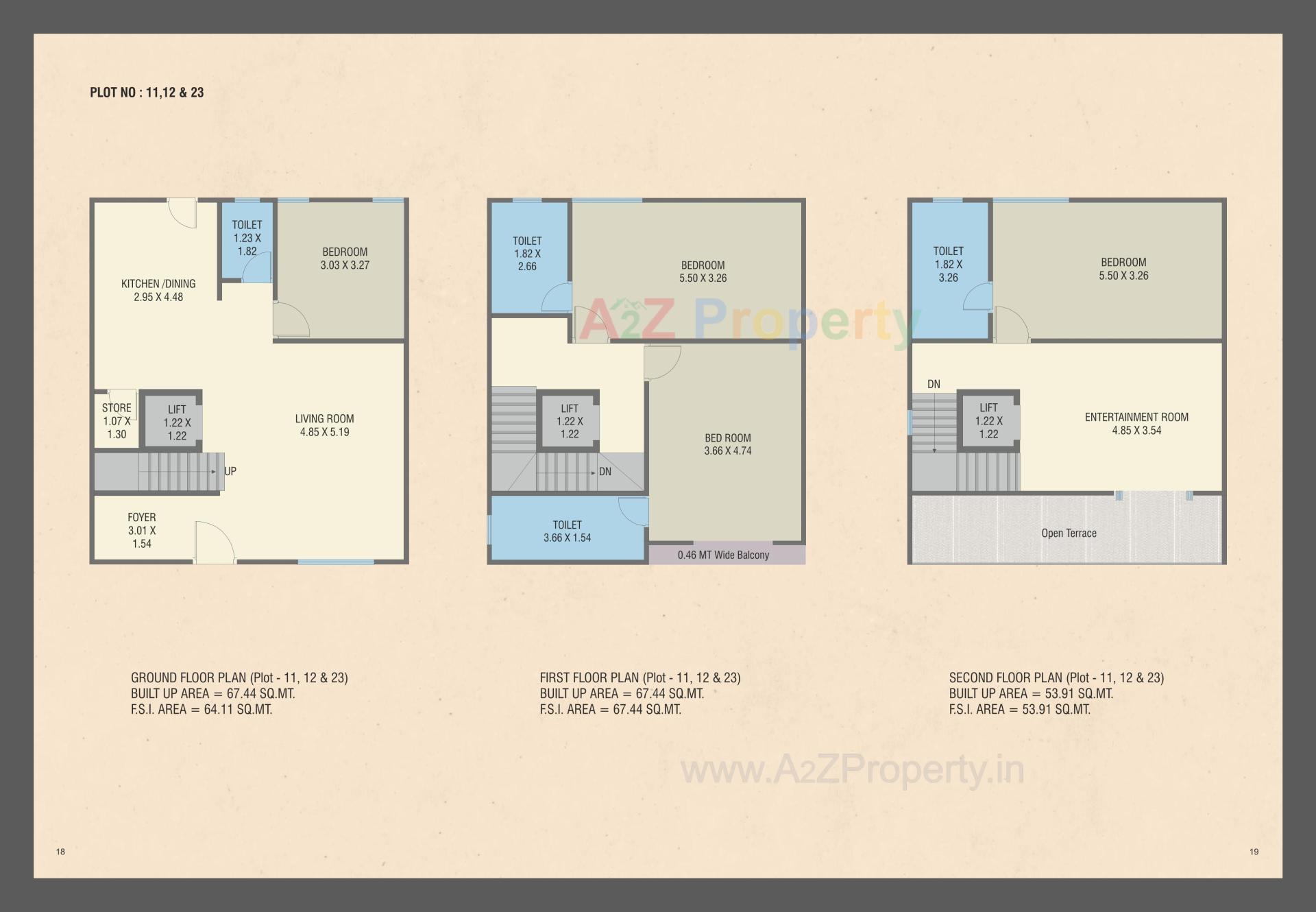 Layout of real estate project Emirates Hills Villas located at Tandalja, Vadodara, Gujarat