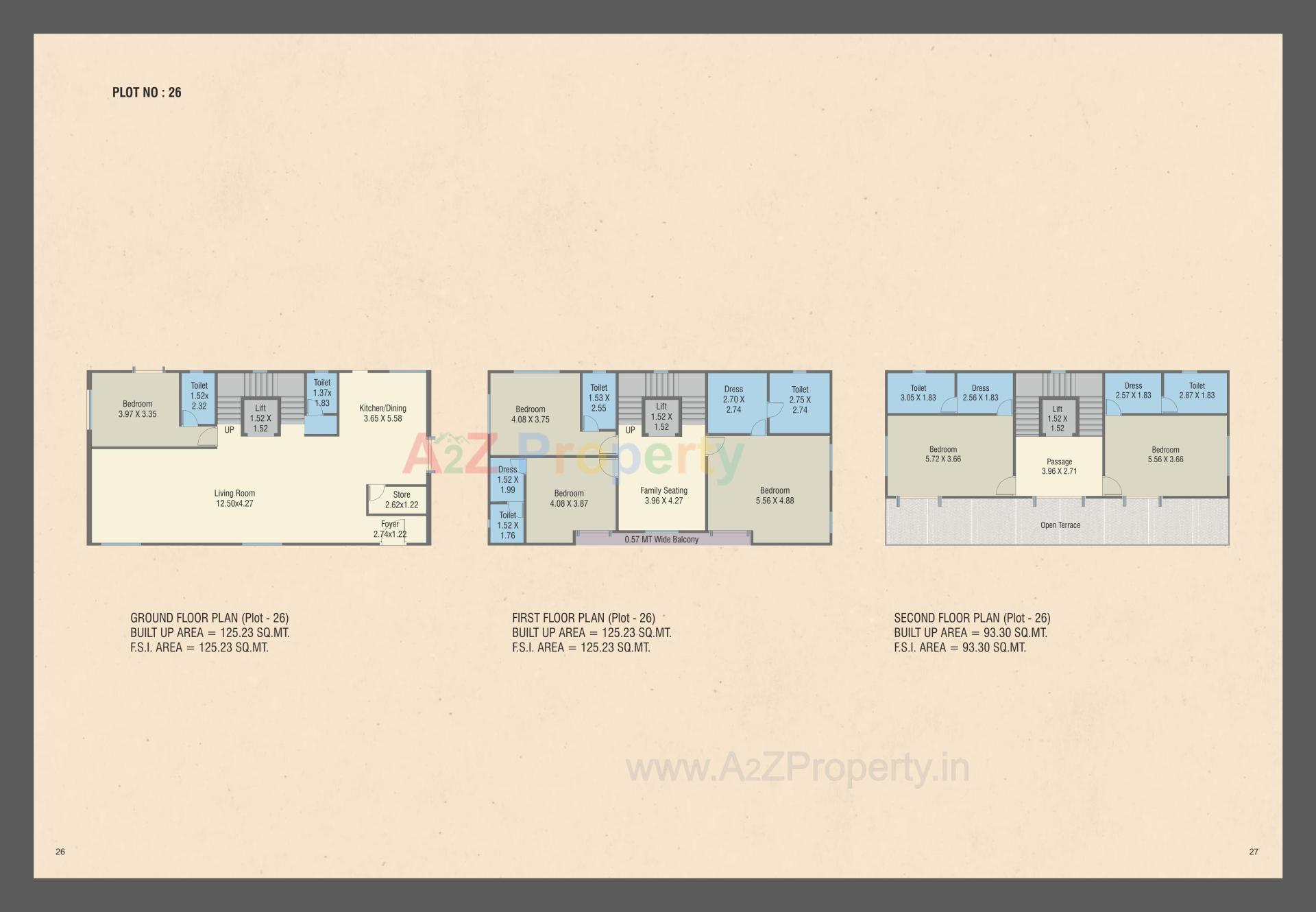 Layout of real estate project Emirates Hills Villas located at Tandalja, Vadodara, Gujarat