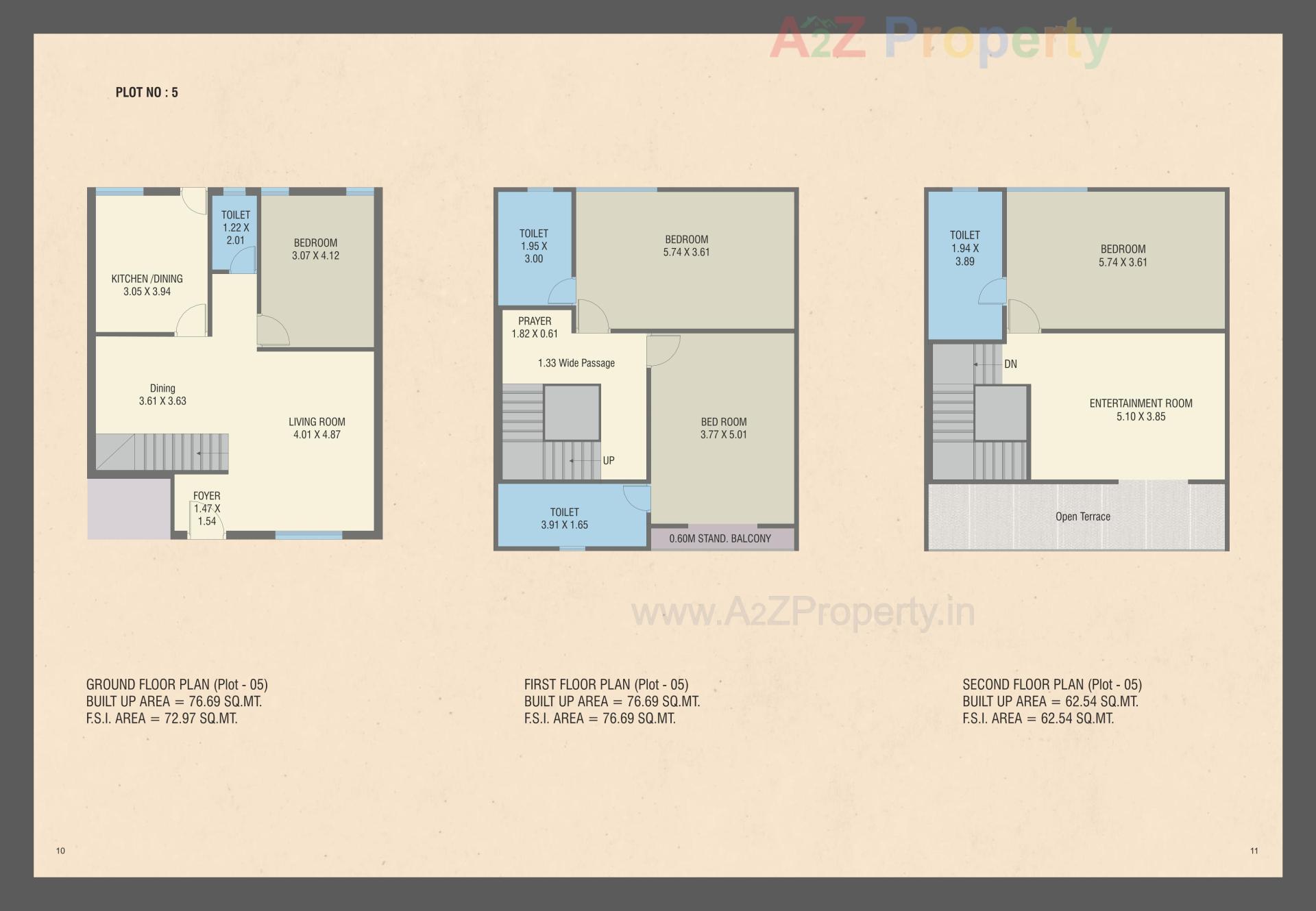 Layout of real estate project Emirates Hills Villas located at Tandalja, Vadodara, Gujarat