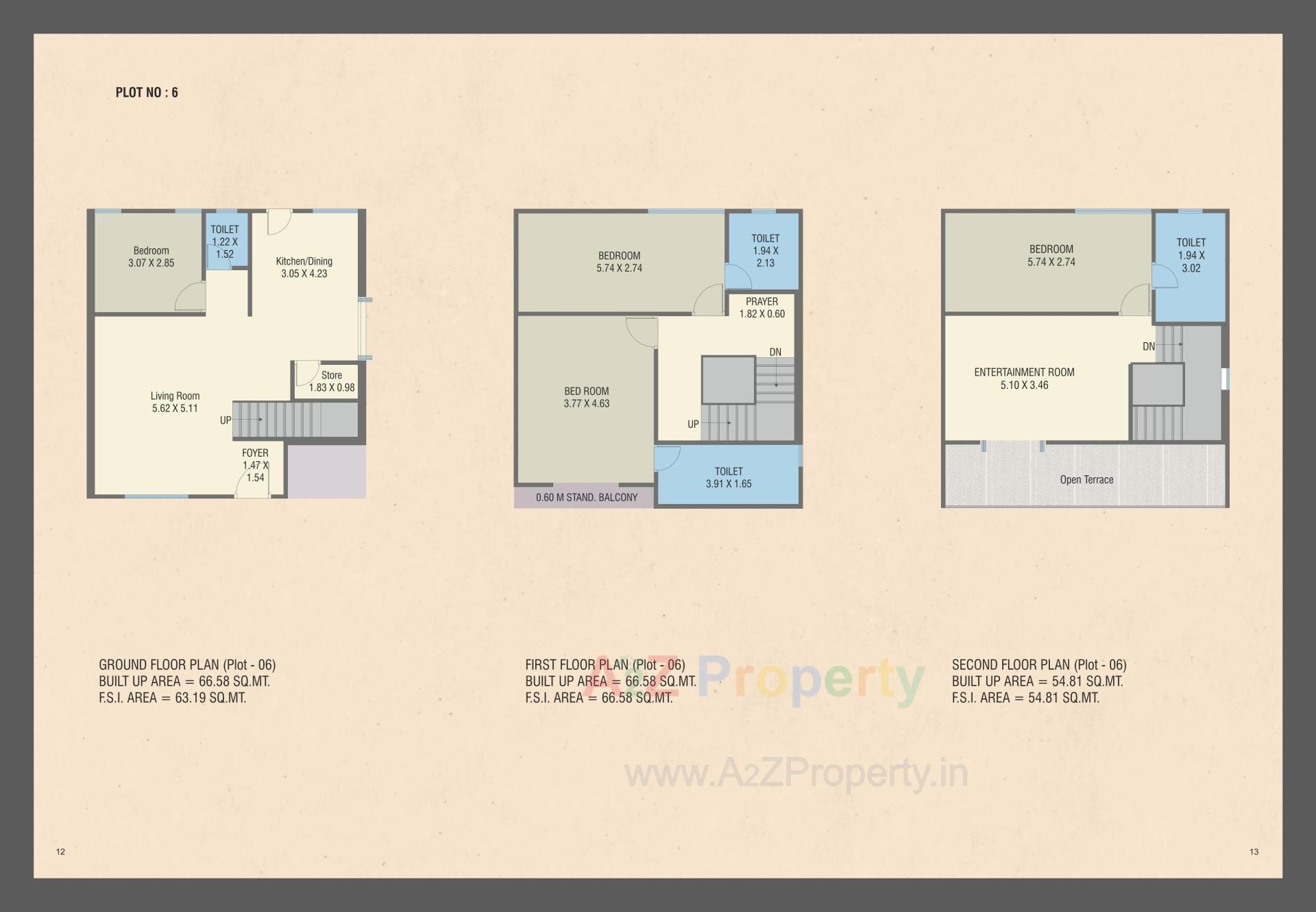 Layout of real estate project Emirates Hills Villas located at Tandalja, Vadodara, Gujarat