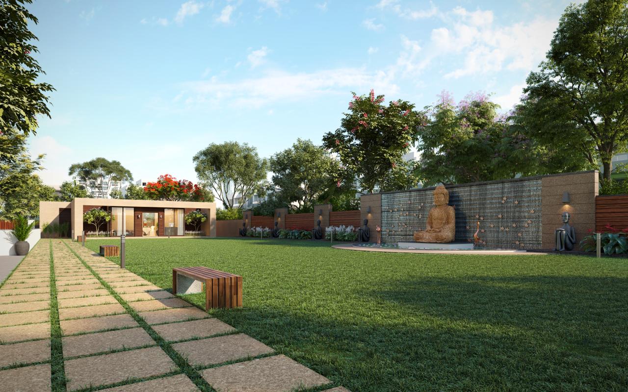 Garden View of real estate project Empire Flora located at Savli, Vadodara, Gujarat