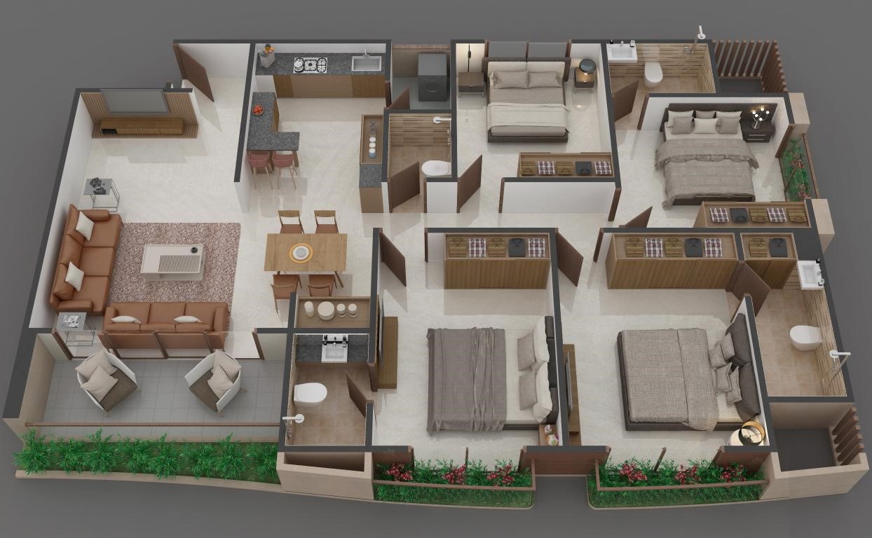 Plan Tower A B of real estate project Empire Flora located at Savli, Vadodara, Gujarat