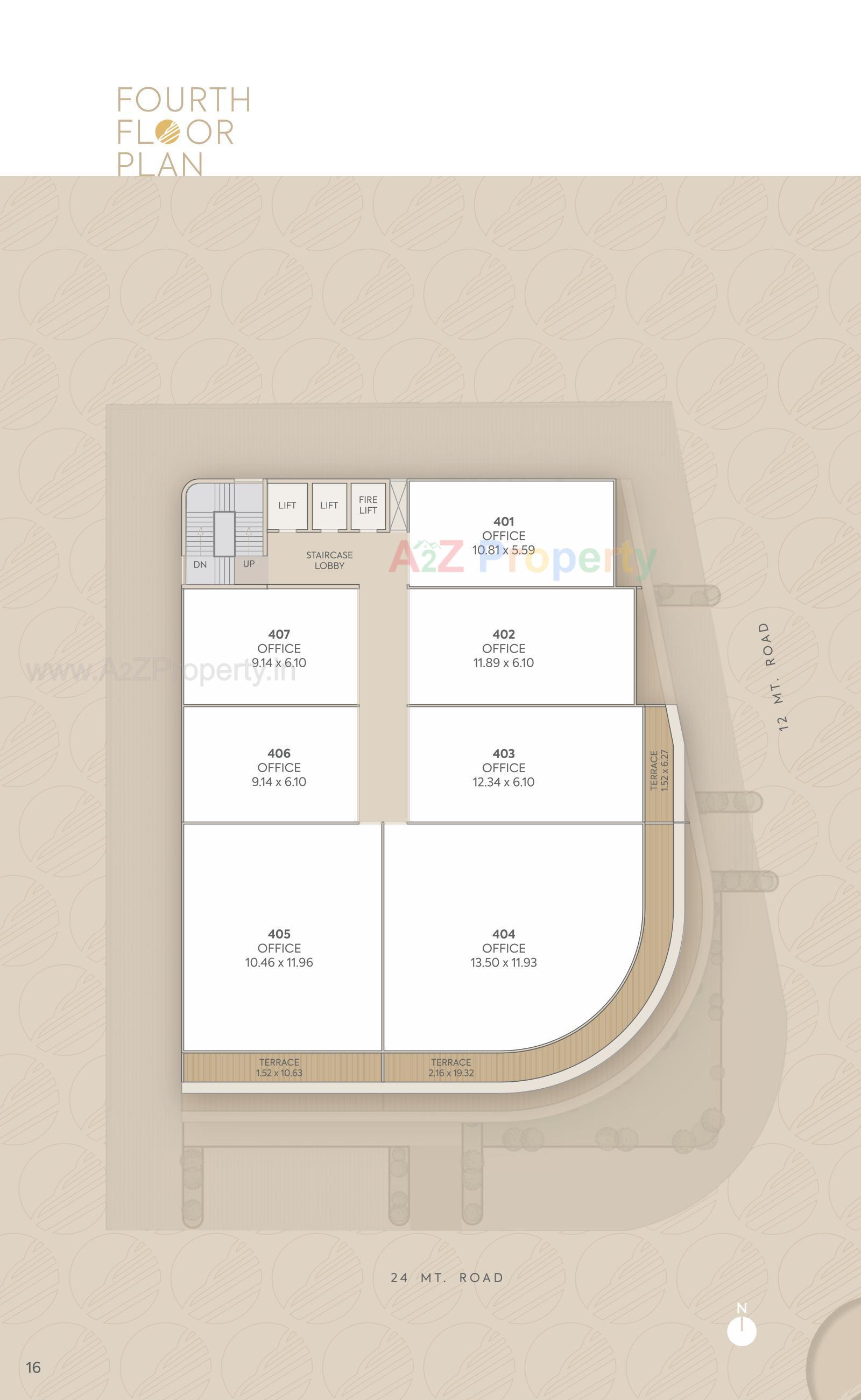 Layout of real estate project Empire One located at Jetalpur, Vadodara, Gujarat