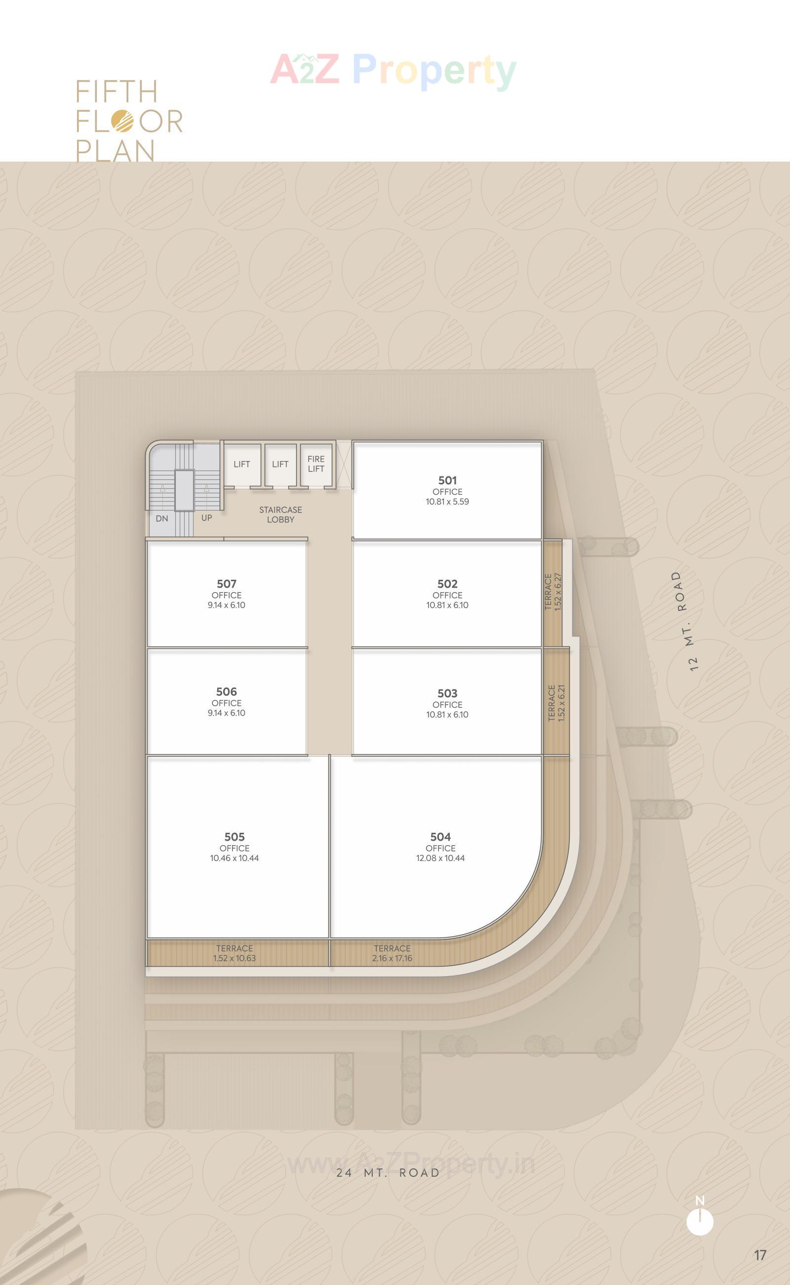 Layout of real estate project Empire One located at Jetalpur, Vadodara, Gujarat