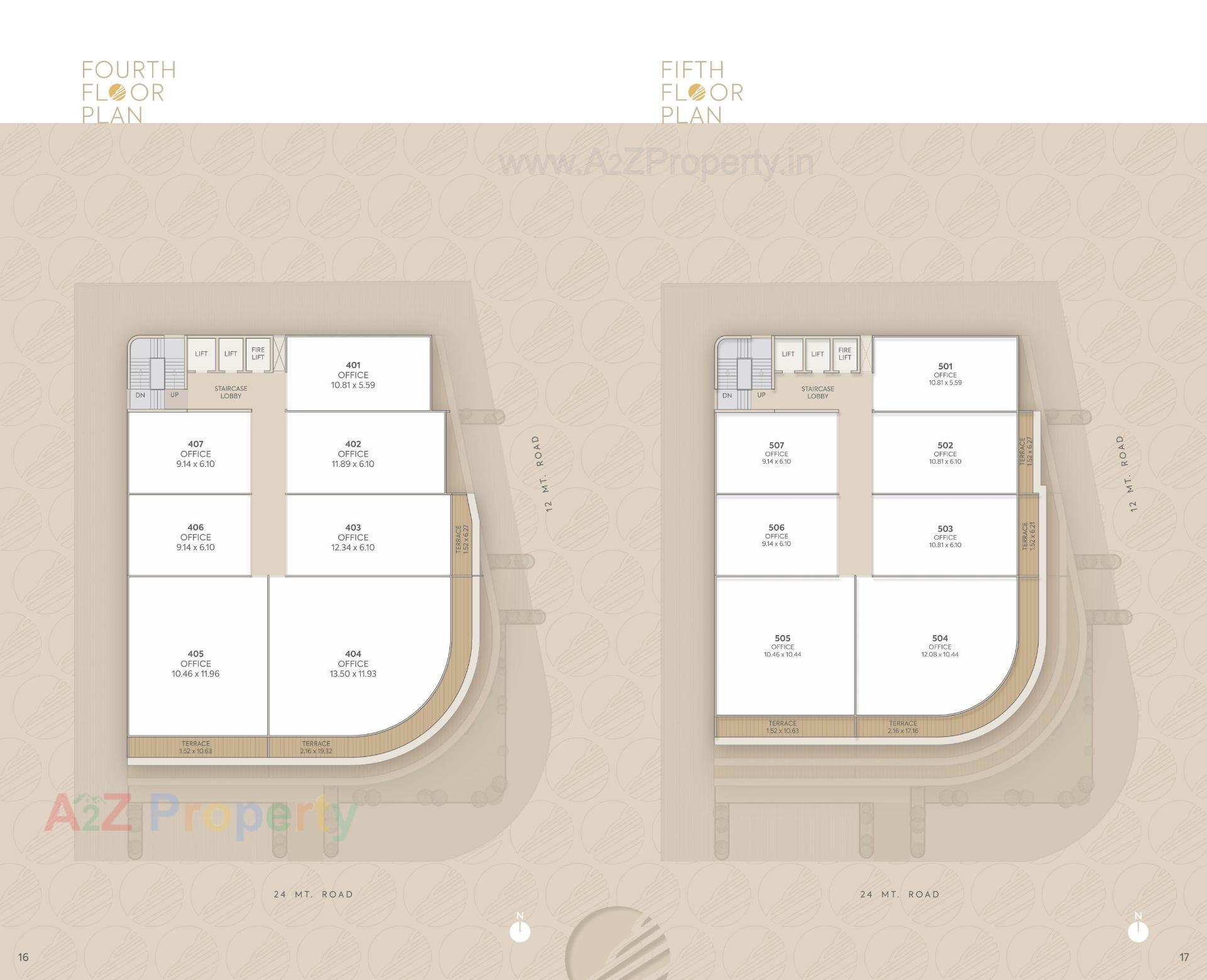 Layout of real estate project Empire One located at Jetalpur, Vadodara, Gujarat