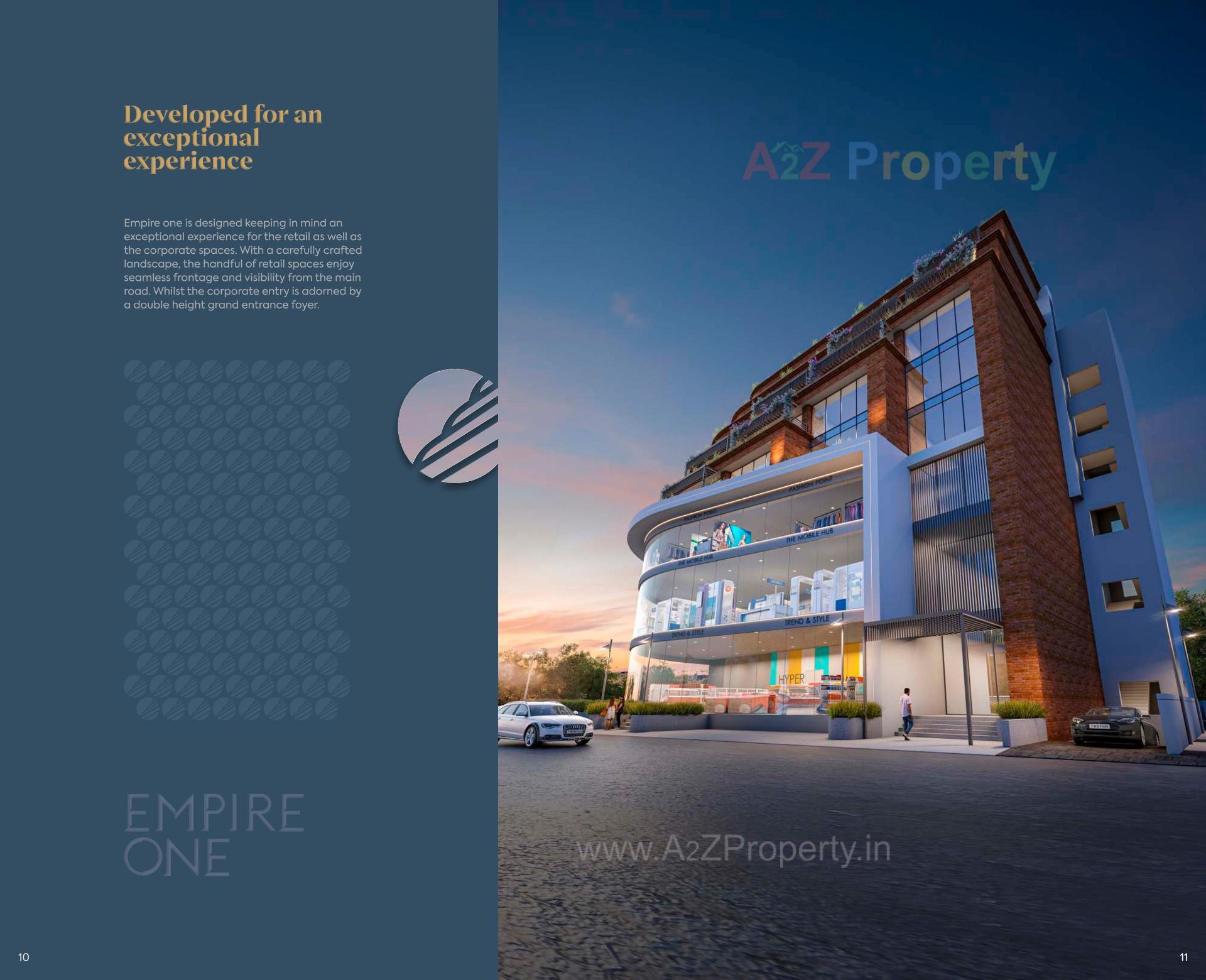 3D Elevation of real estate project Empire One located at Jetalpur, Vadodara, Gujarat