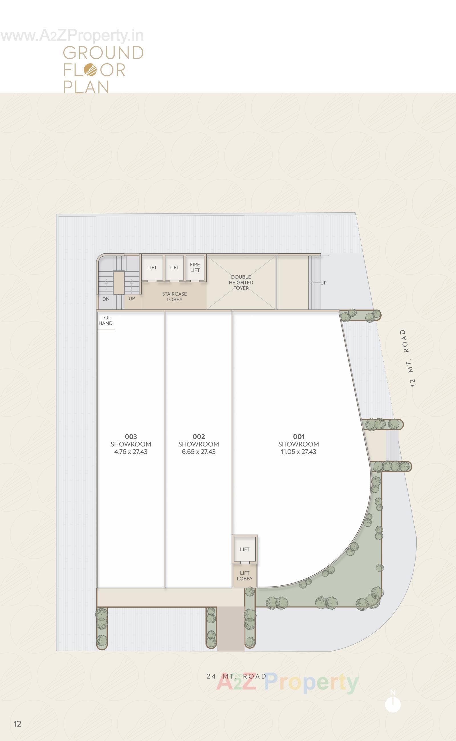 Layout of real estate project Empire One located at Jetalpur, Vadodara, Gujarat