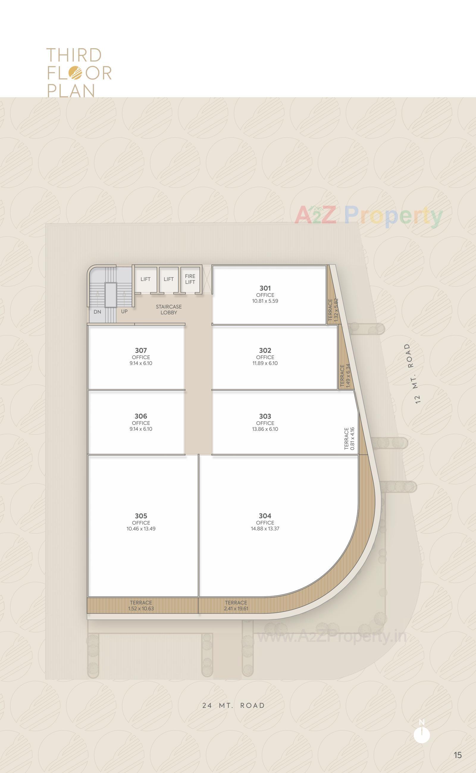 Layout of real estate project Empire One located at Jetalpur, Vadodara, Gujarat