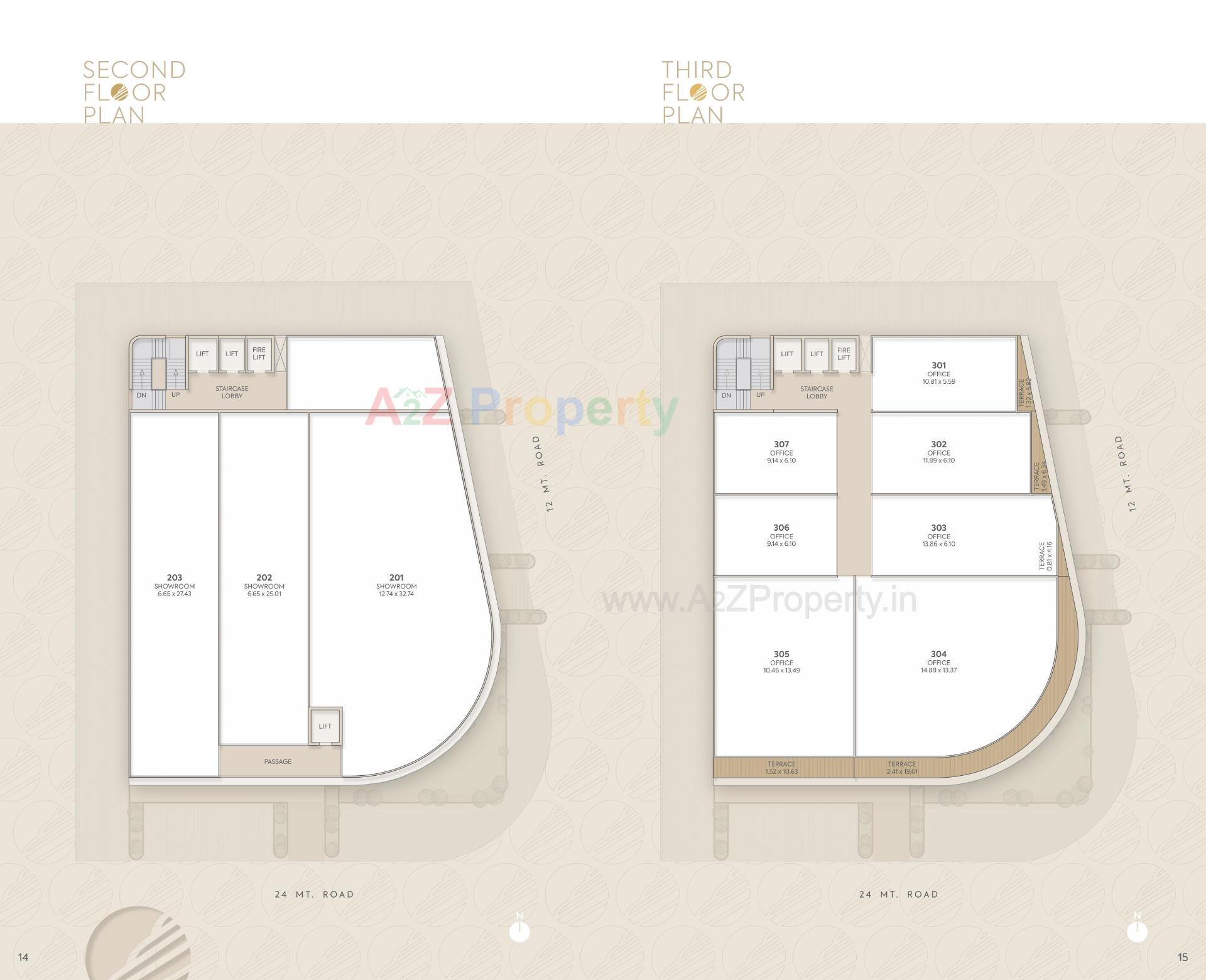 Layout of real estate project Empire One located at Jetalpur, Vadodara, Gujarat