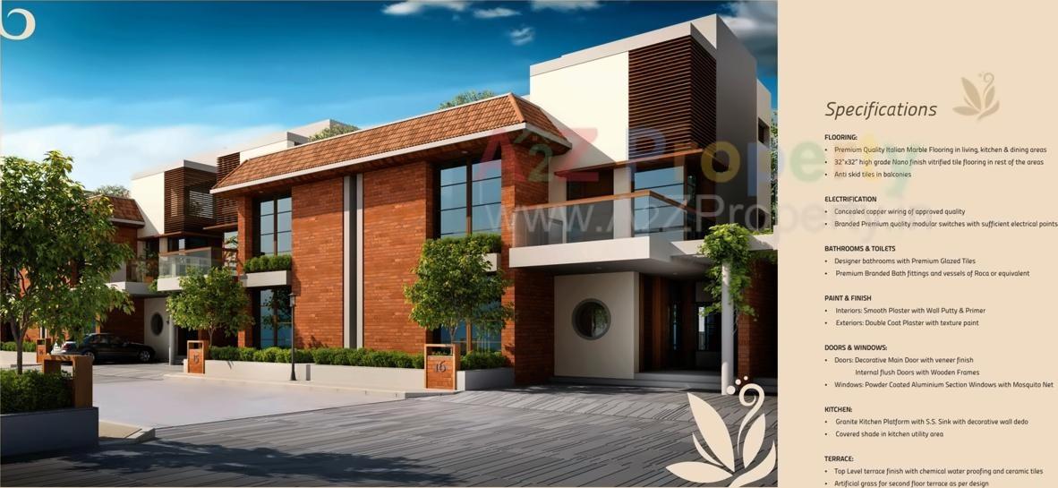 3D Elevation of real estate project Empyrean Grassfields located at Sevasi, Vadodara, Gujarat