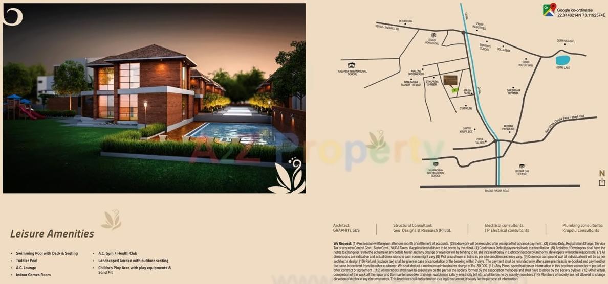  of real estate project Empyrean Grassfields located at Sevasi, Vadodara, Gujarat