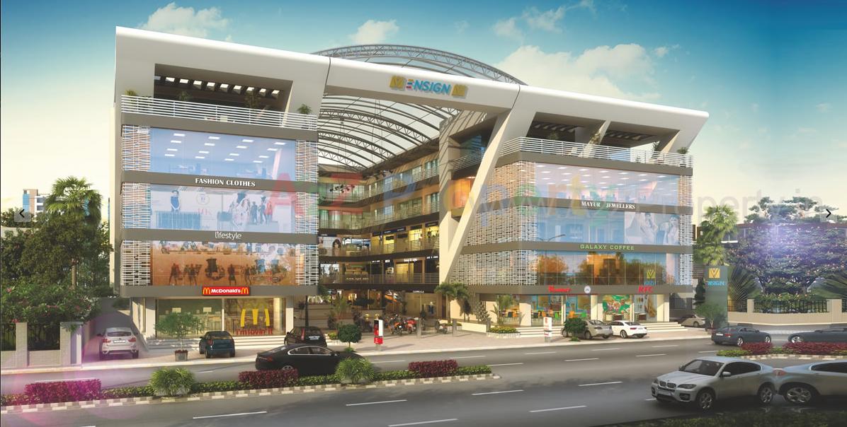 3D Elevation of real estate project Ensign located at Gotri, Vadodara, Gujarat