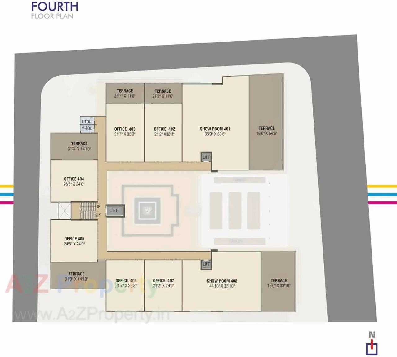 Layout of real estate project Ensign located at Gotri, Vadodara, Gujarat