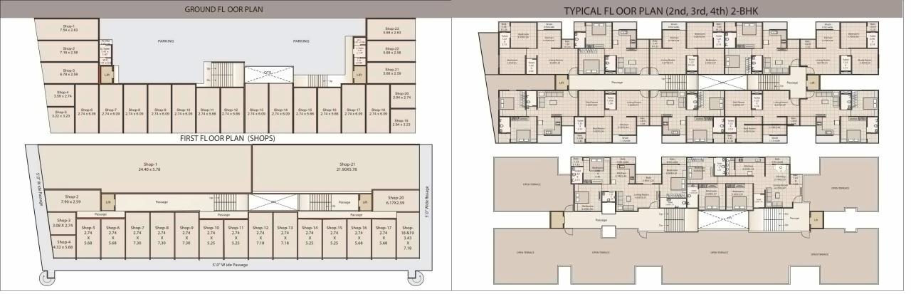 Layout of real estate project Eshanti Avenue located at Danteshwar, Vadodara, Gujarat