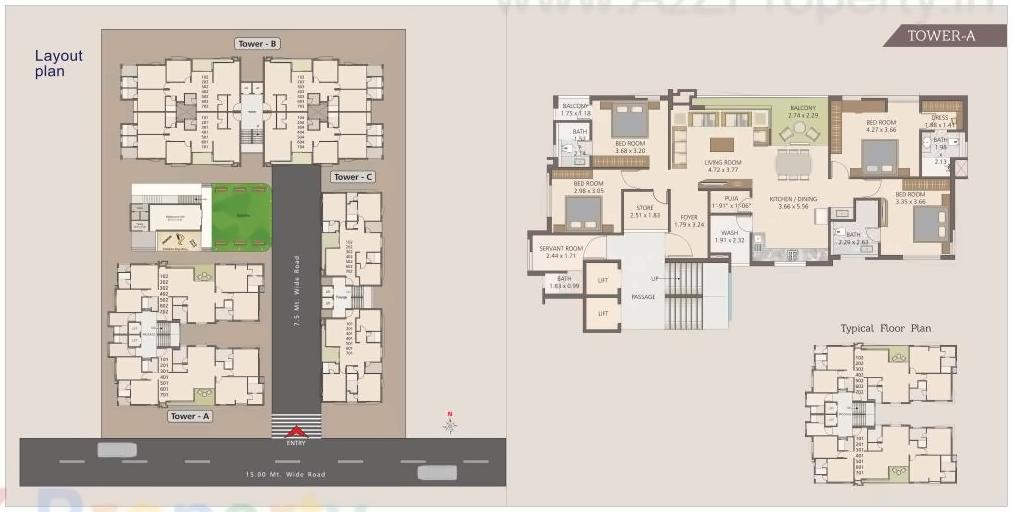 Layout of real estate project Eshanti Elegance located at Bhayli, Vadodara, Gujarat