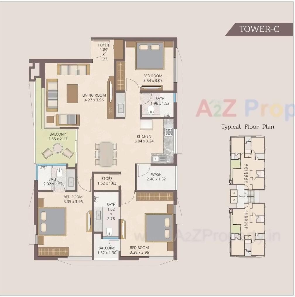 Layout of real estate project Eshanti Elegance located at Bhayli, Vadodara, Gujarat