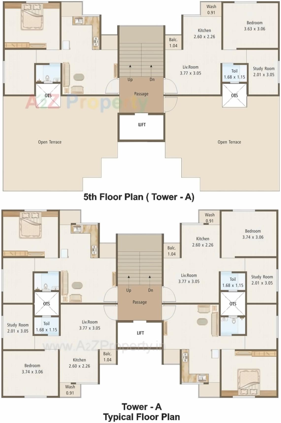 Layout of real estate project Eshanti Heights located at Sayajipura, Vadodara, Gujarat
