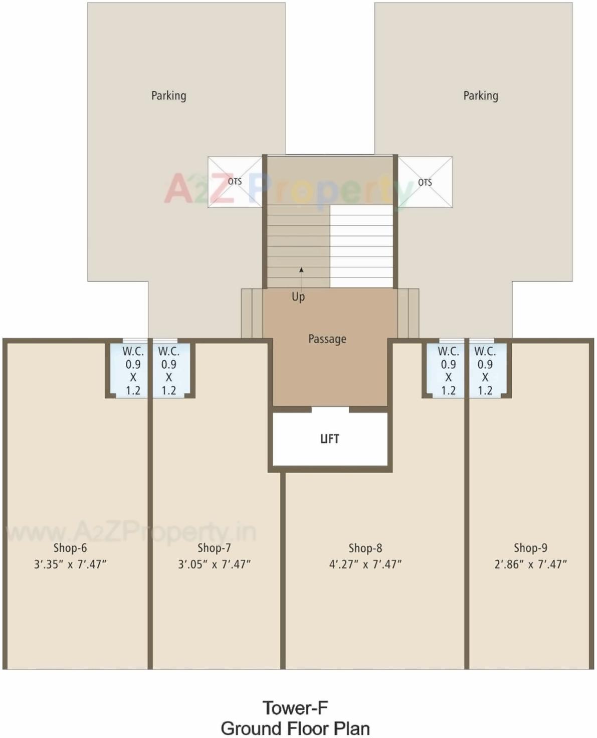 Layout of real estate project Eshanti Heights located at Sayajipura, Vadodara, Gujarat