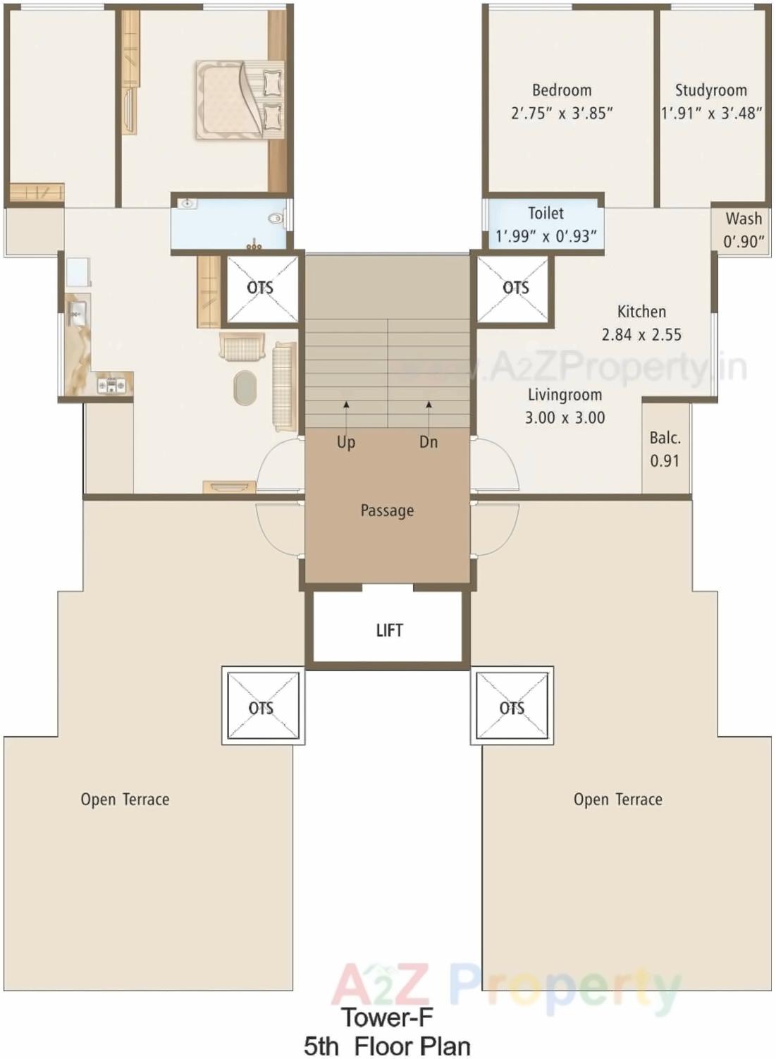 Layout of real estate project Eshanti Heights located at Sayajipura, Vadodara, Gujarat